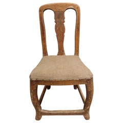 18th Century Swedish Rococo Children Chair with Original Paint Swedish Antiques