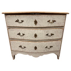 Commode rococo suédoise du XVIIIe siècle