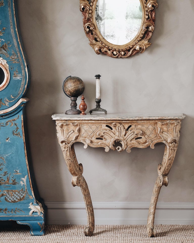 18th Century Swedish Rococo Console Table at 1stDibs