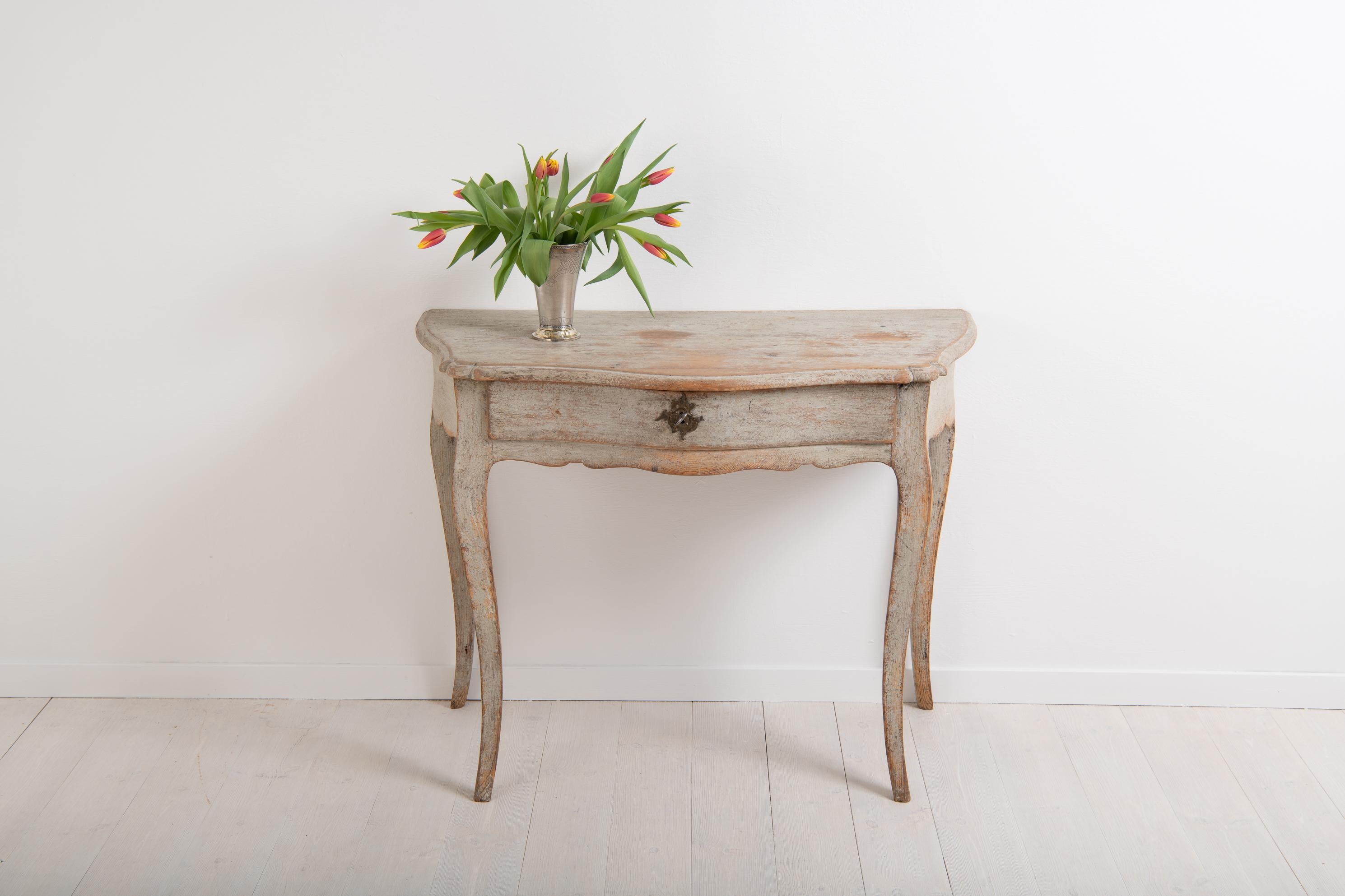 Hand-Crafted 18th Century Swedish Rococo Console Table