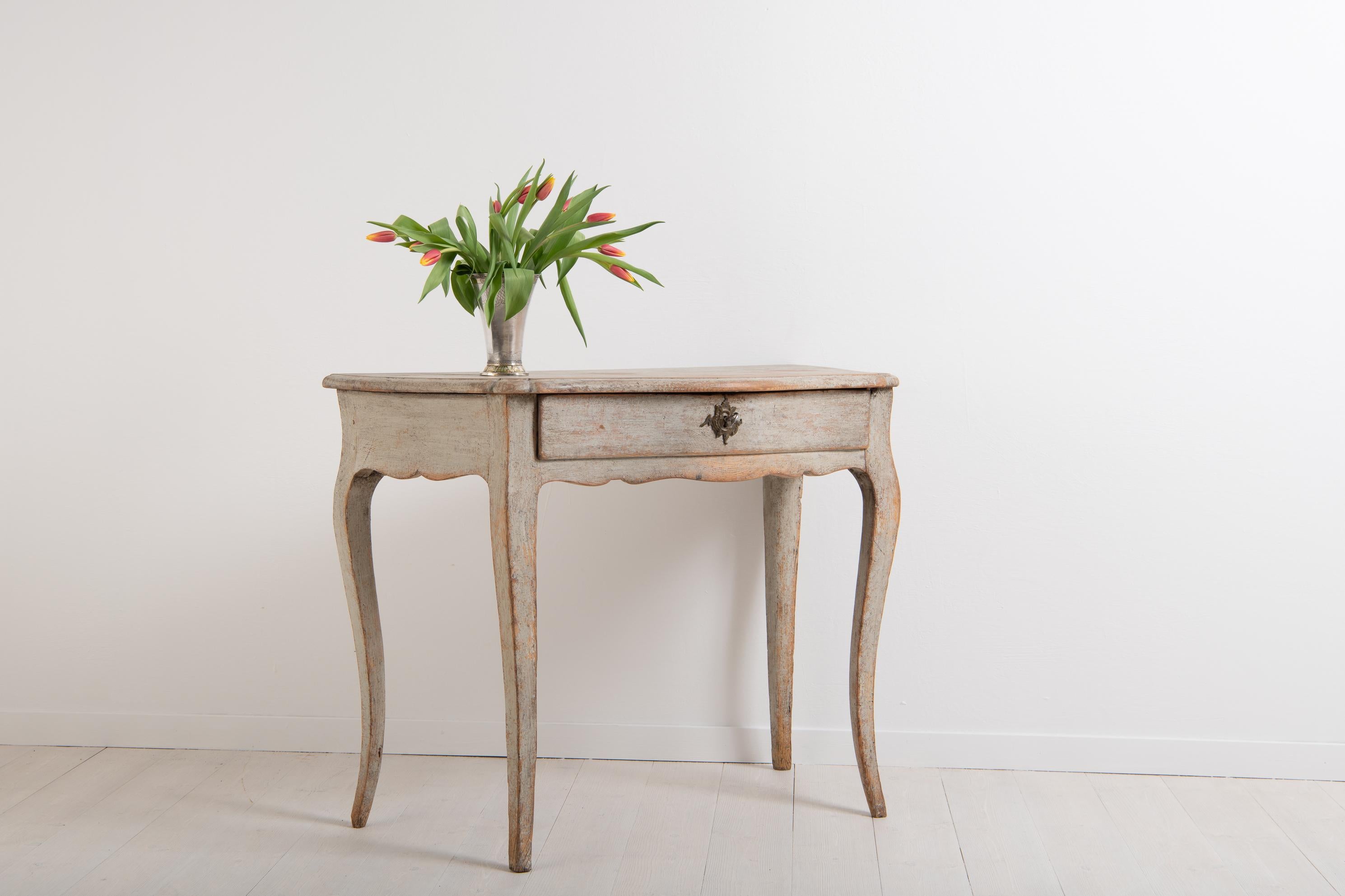 18th Century Swedish Rococo Console Table 1