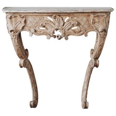 18th Century Swedish Rococo Console Table