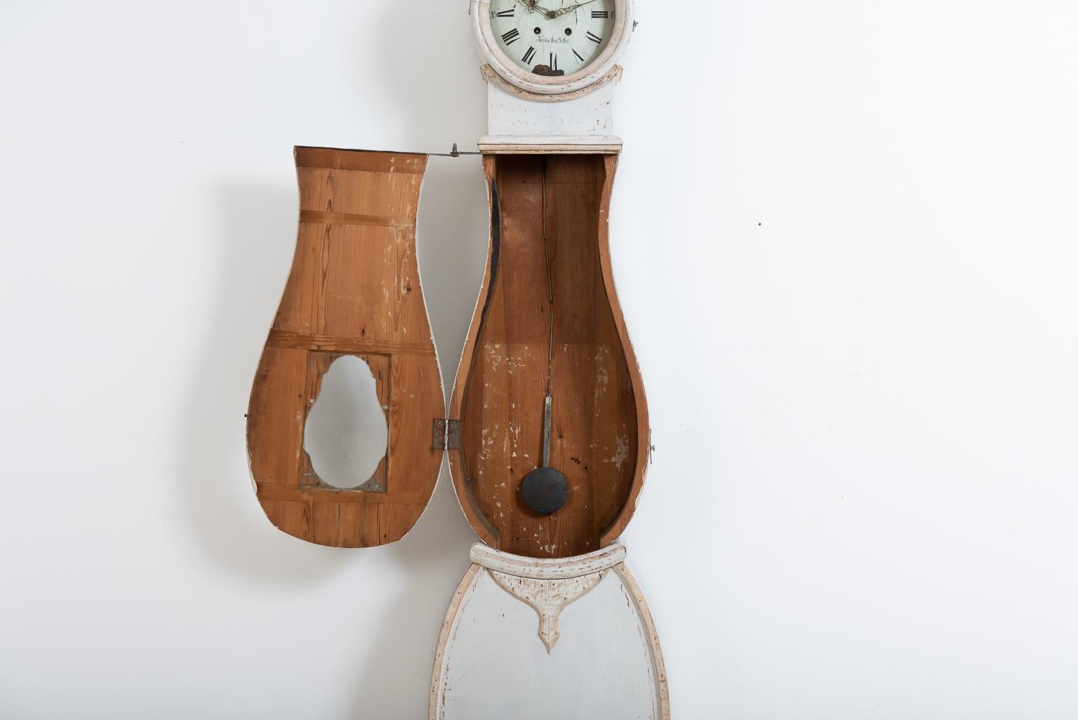 18th Century Swedish Rococo Long Case Clock 4