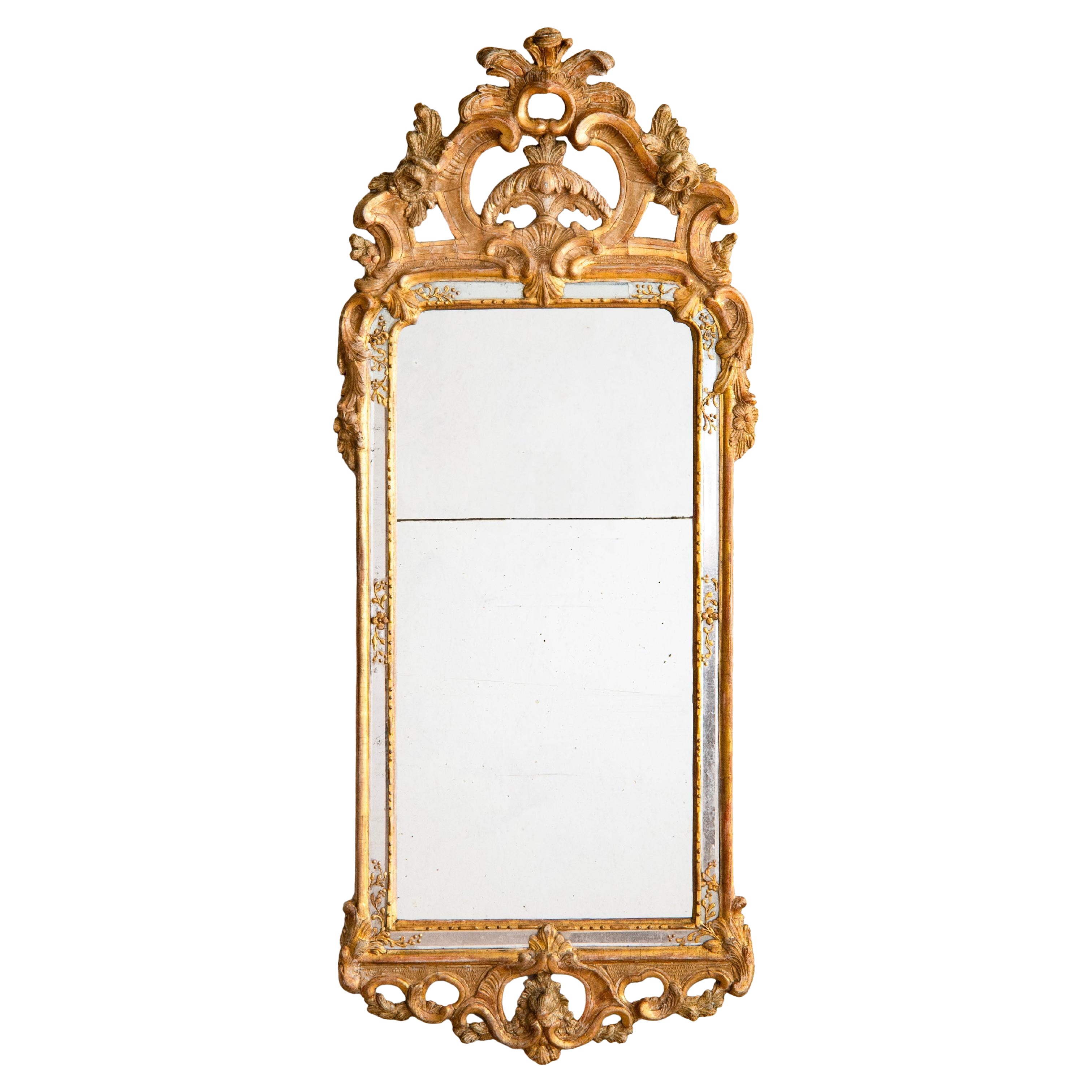18th Century Swedish Rococo Mirror