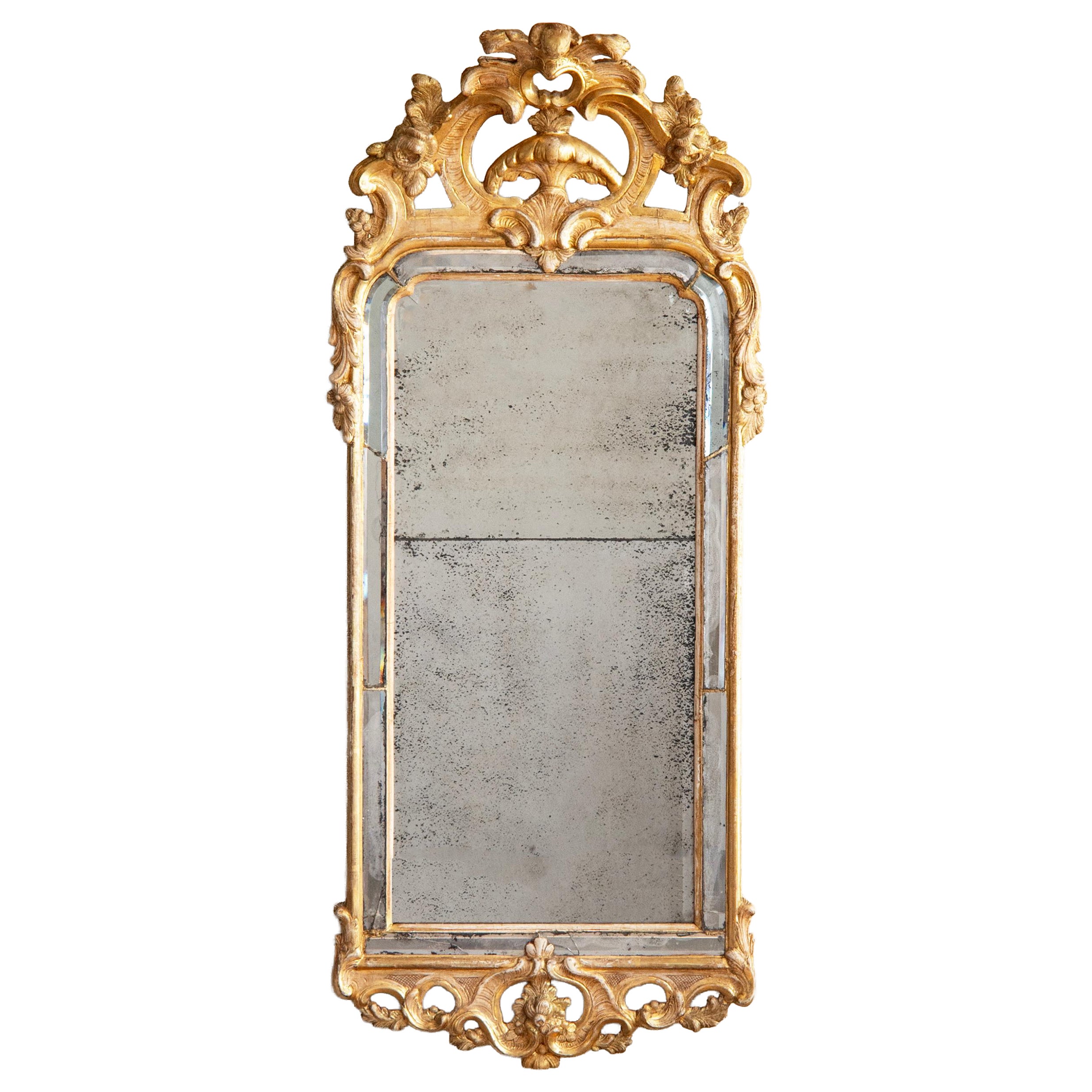 18th Century Swedish Rococo Mirror