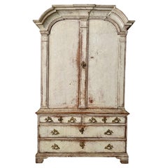 Antique 18th Century Swedish Rococo Period Cabinet