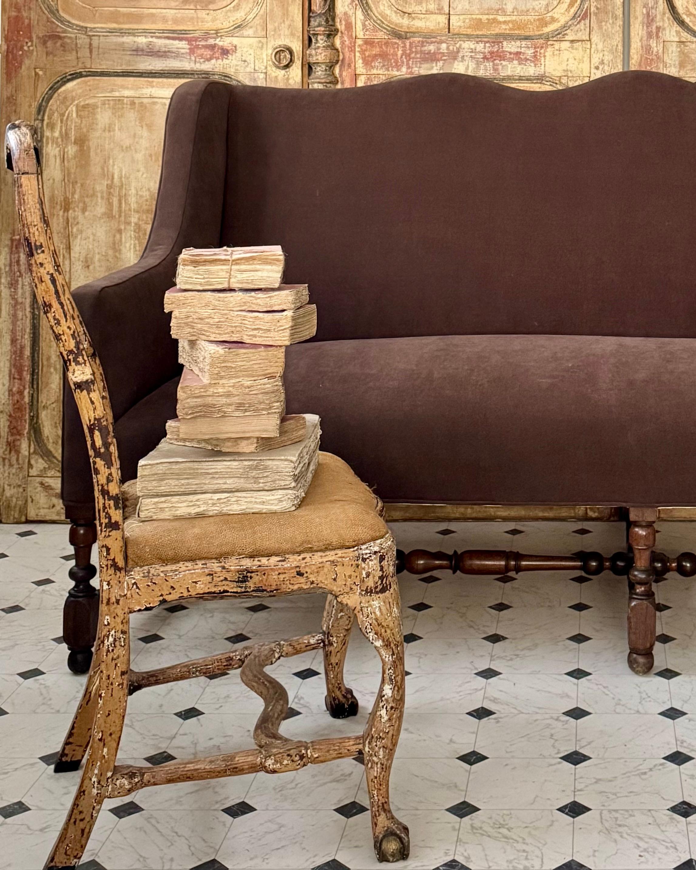 XVIIIe siècle Rococo suédois  Chaise peinte d'époque en vente 2