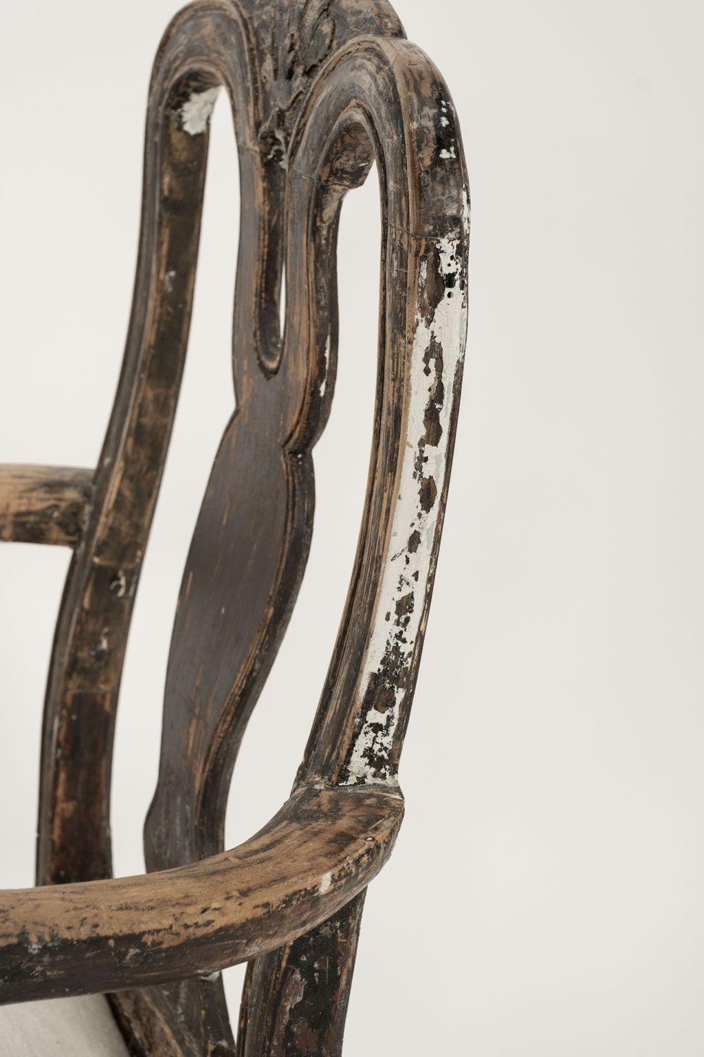 Chaise à bascule rococo suédoise du 18ème siècle 7