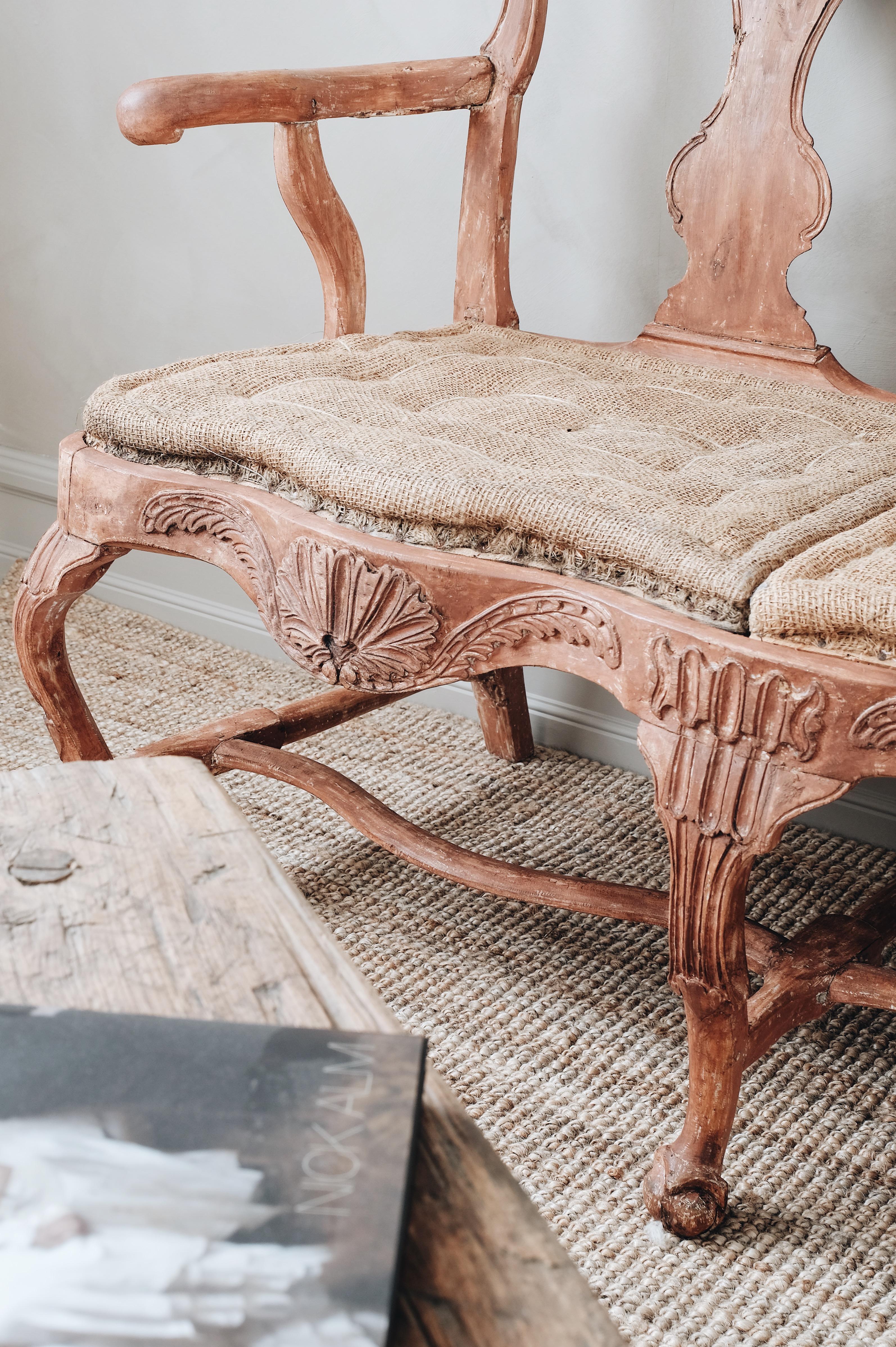 18th Century Swedish Rococo Sofa In Good Condition In Allerum, SE