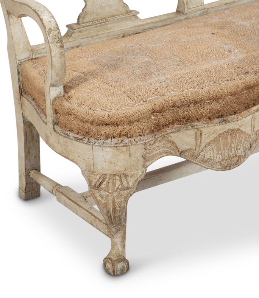 Suédois Canapé rococo suédois du 18ème siècle en vente