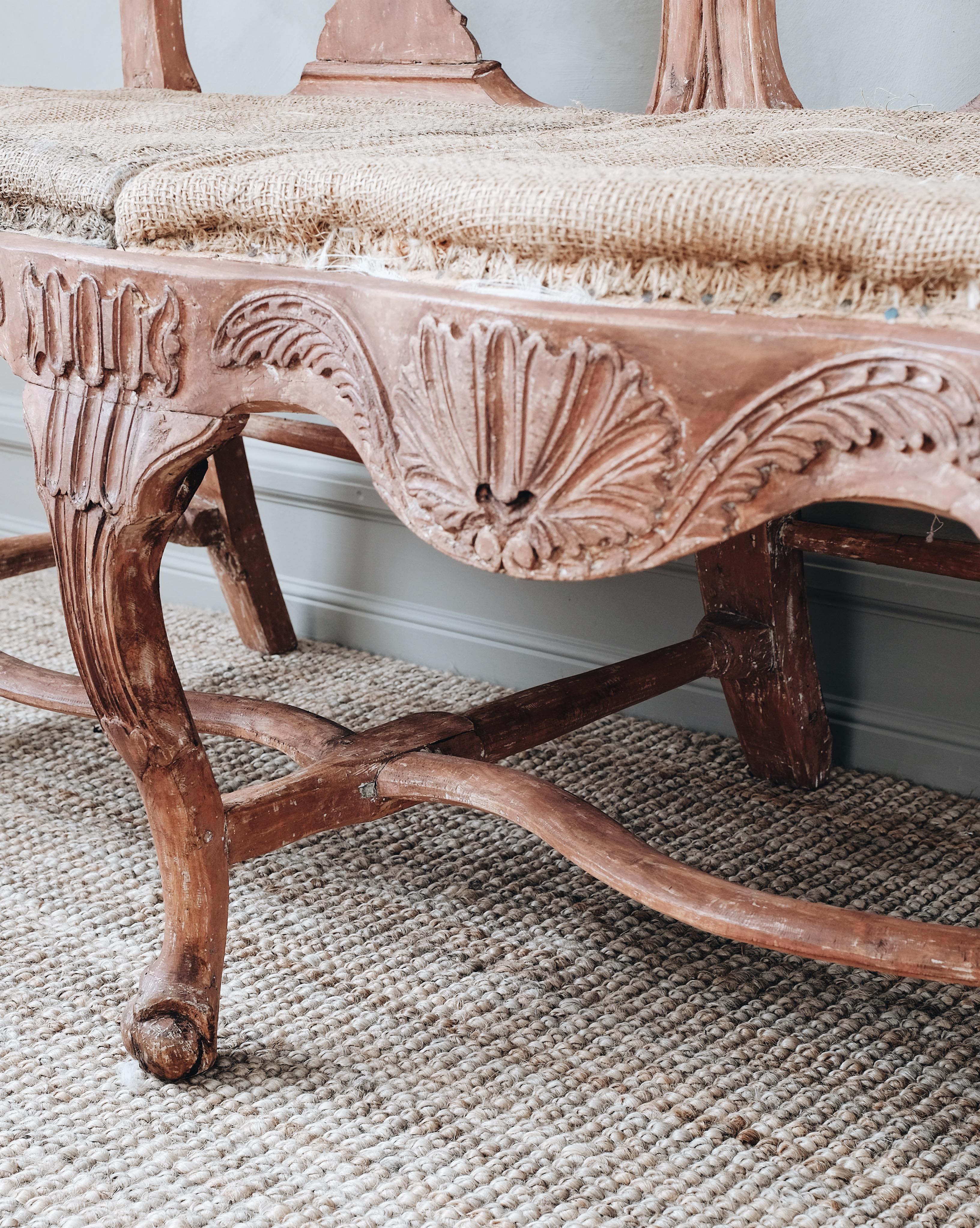 18th Century Swedish Rococo Sofa 3