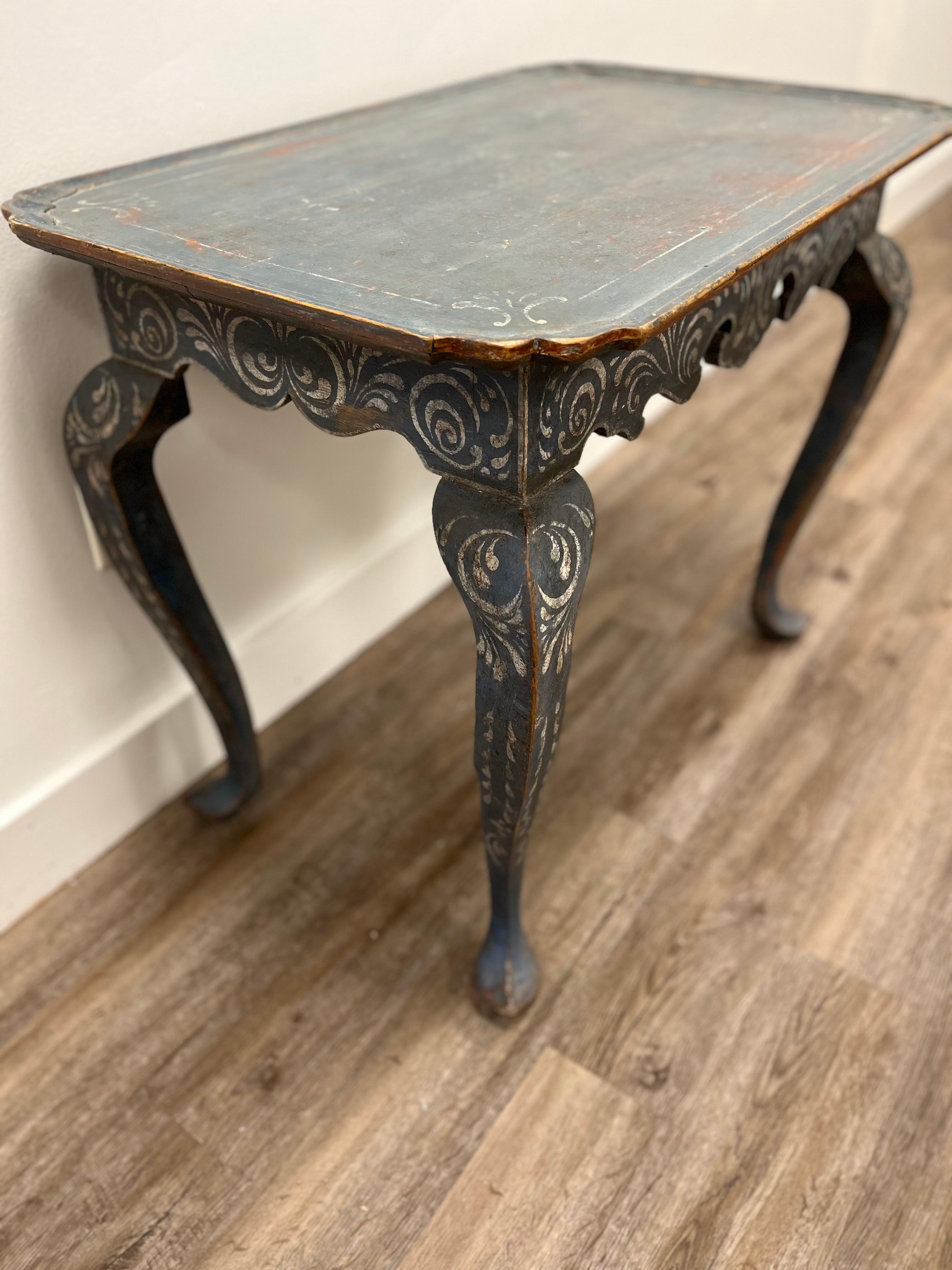 18th Century Swedish Rococo Table In Good Condition For Sale In Huntington, NY