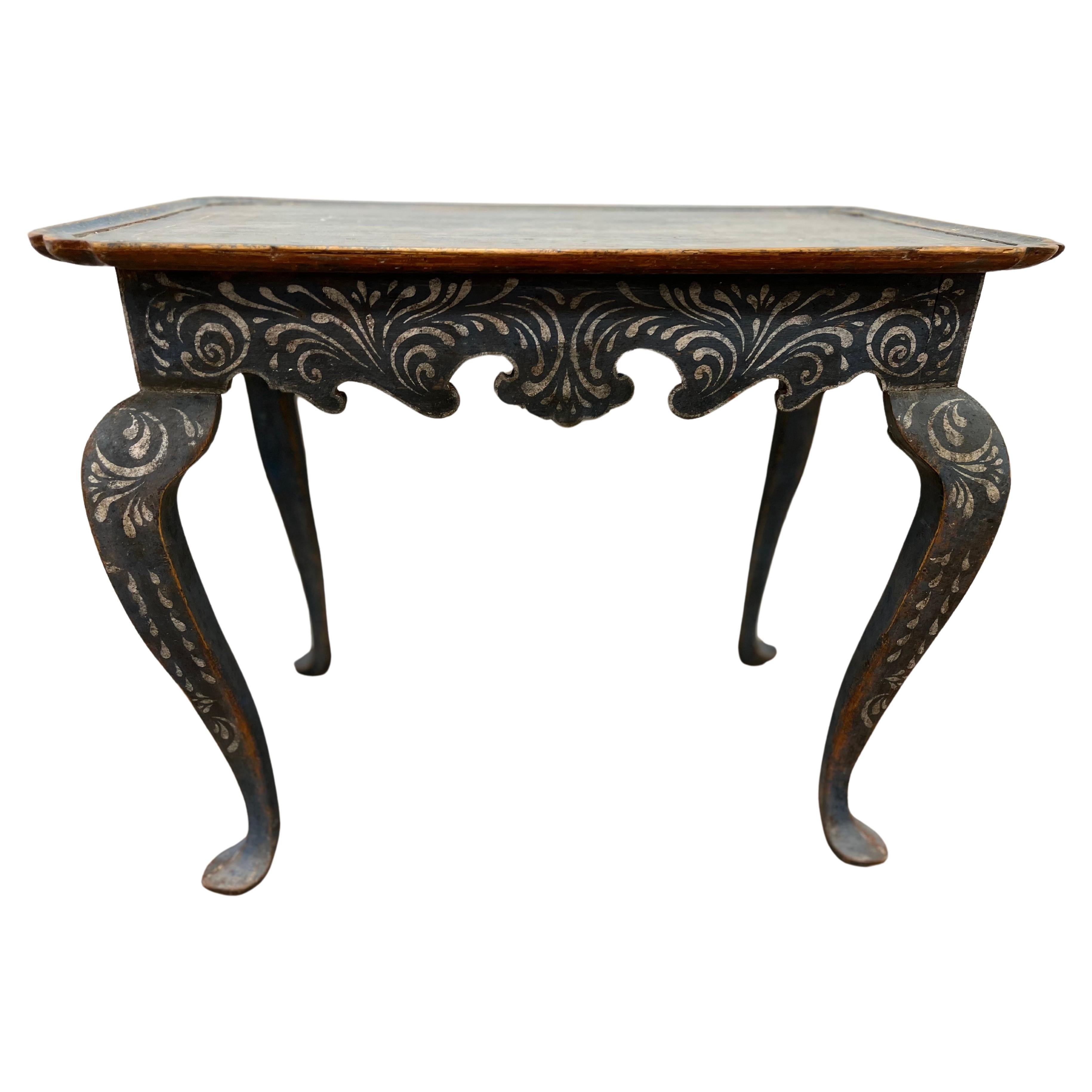18th Century Swedish Rococo Table For Sale
