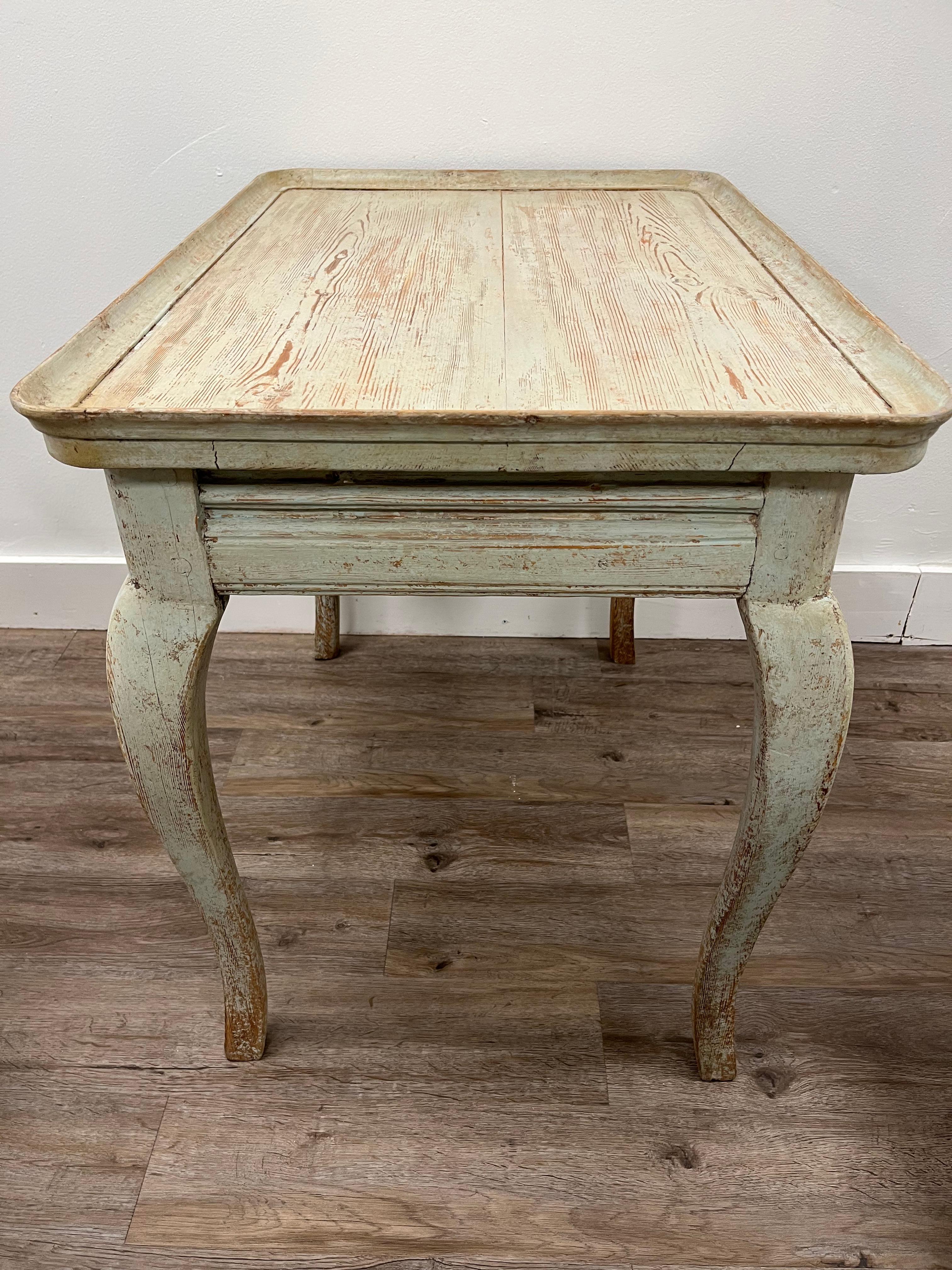 18th Century Swedish Rococo Tray Table For Sale 9