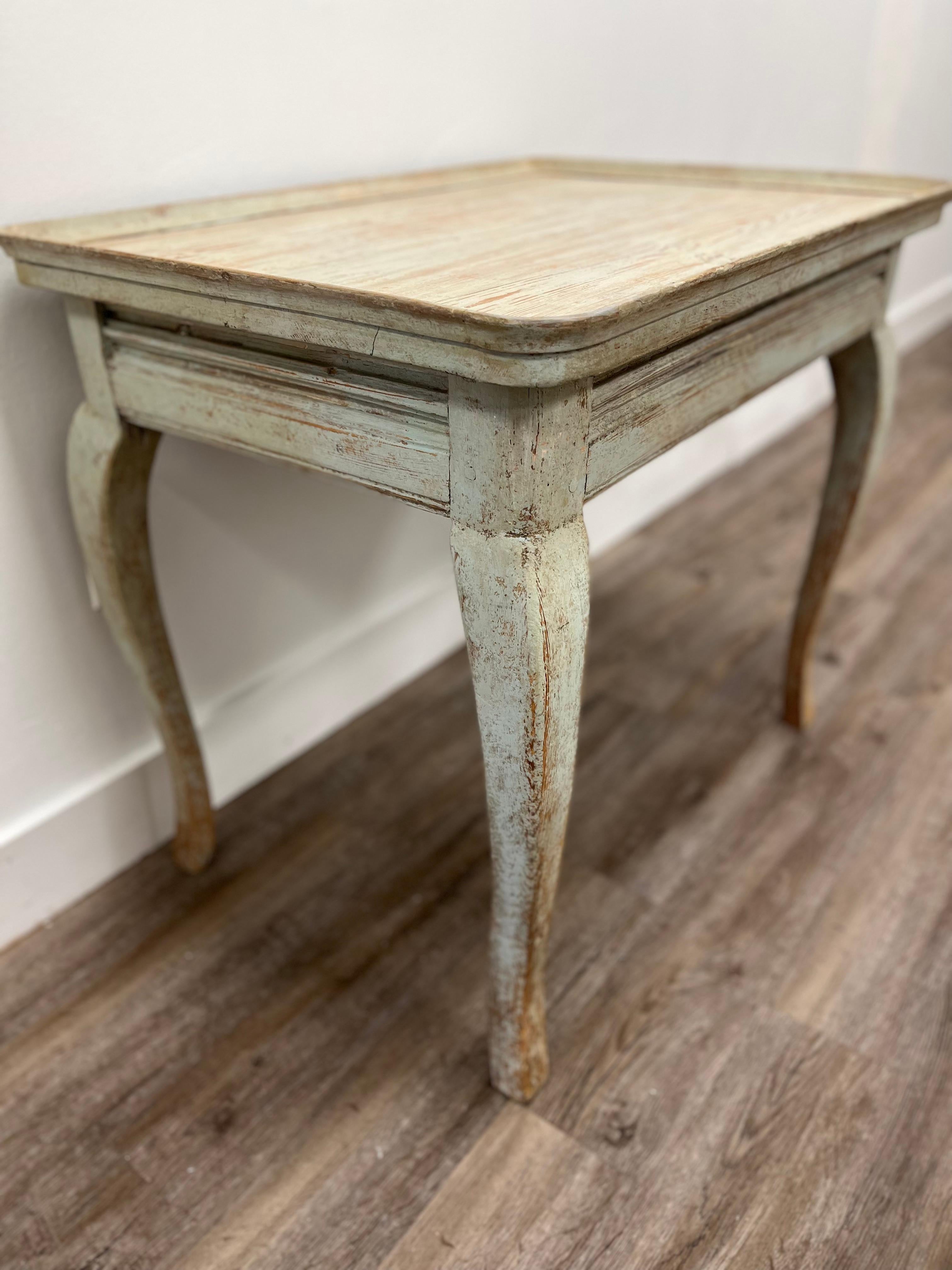 18th Century Swedish Rococo Tray Table In Good Condition For Sale In Huntington, NY
