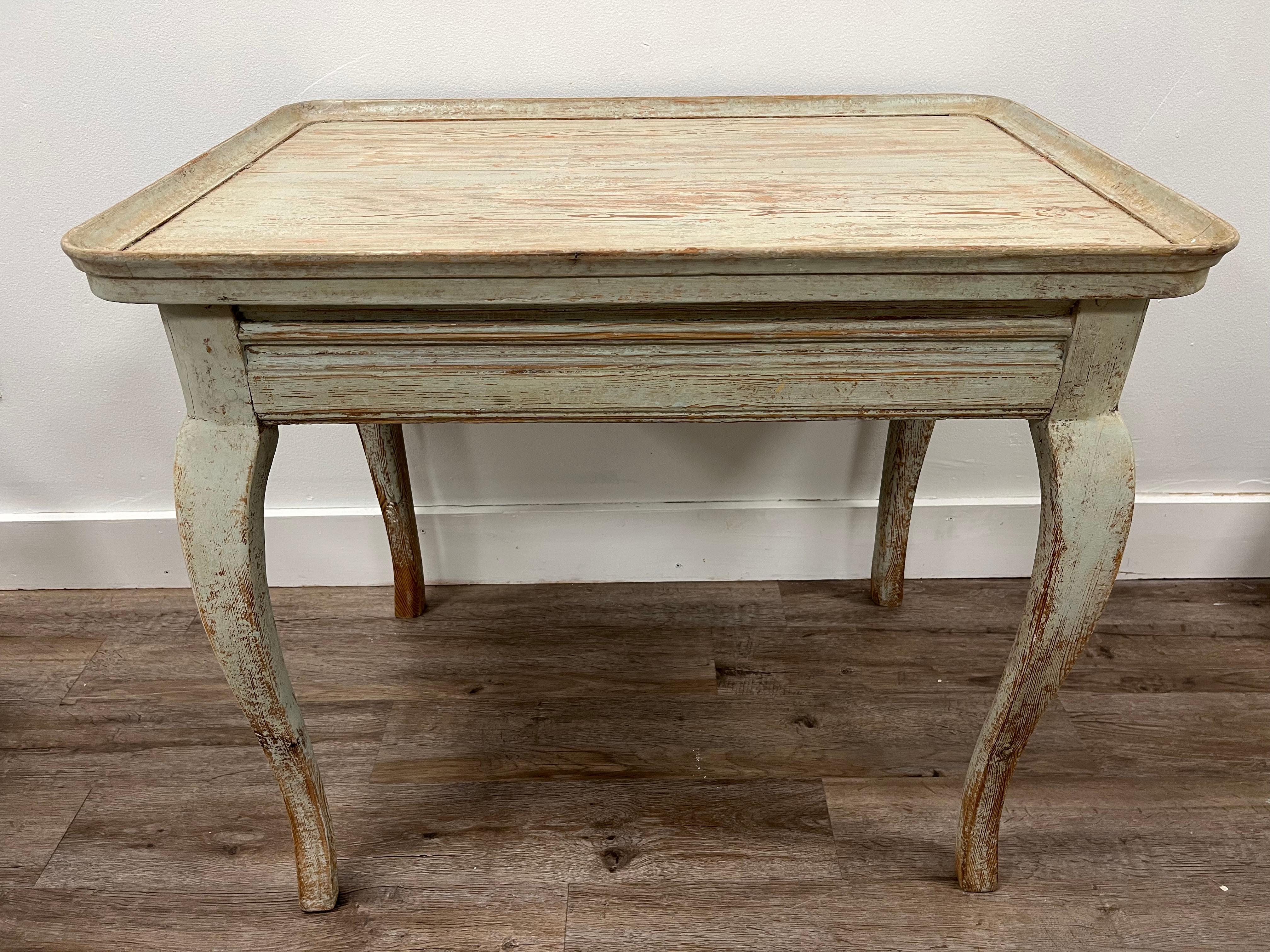 18th Century Swedish Rococo Tray Table For Sale 4
