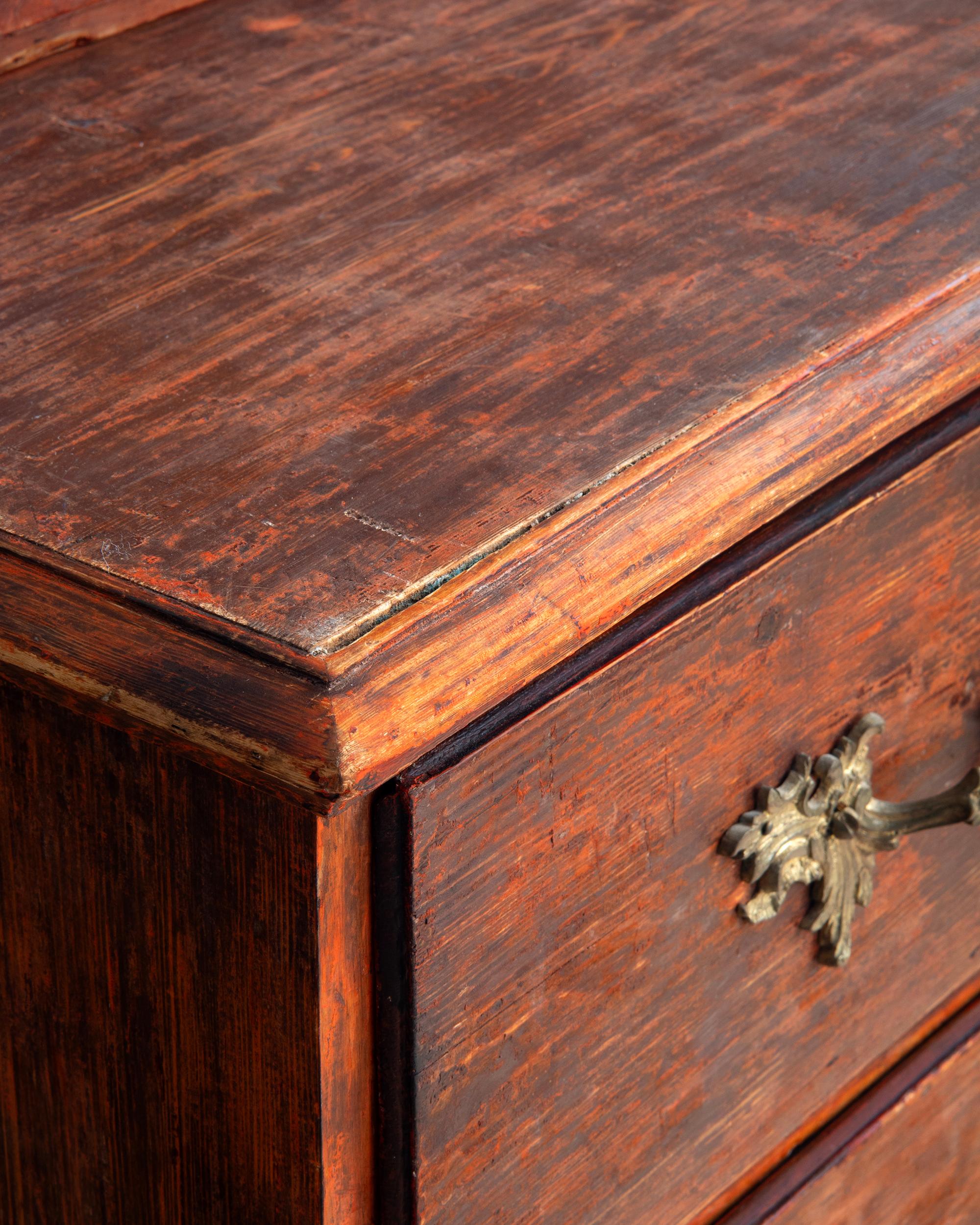18th Century Swedish Rococo Vitrine Cabinet For Sale 10