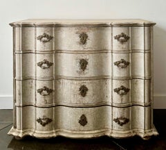 18th century Swedish Serpentine Front Chest of Drawers