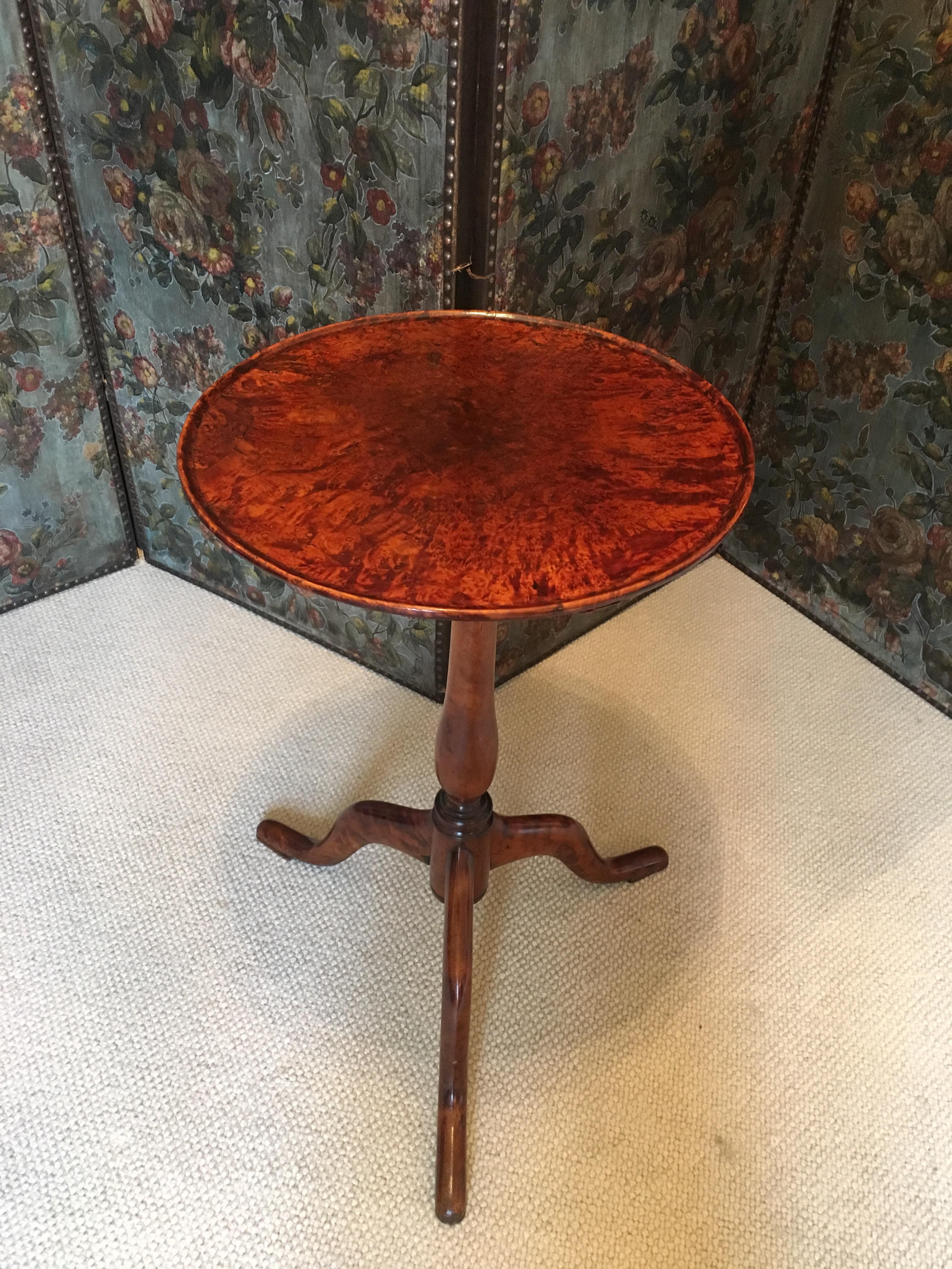 Wood 18th Century Swedish Tilt-Top Table by J. Sjölin For Sale