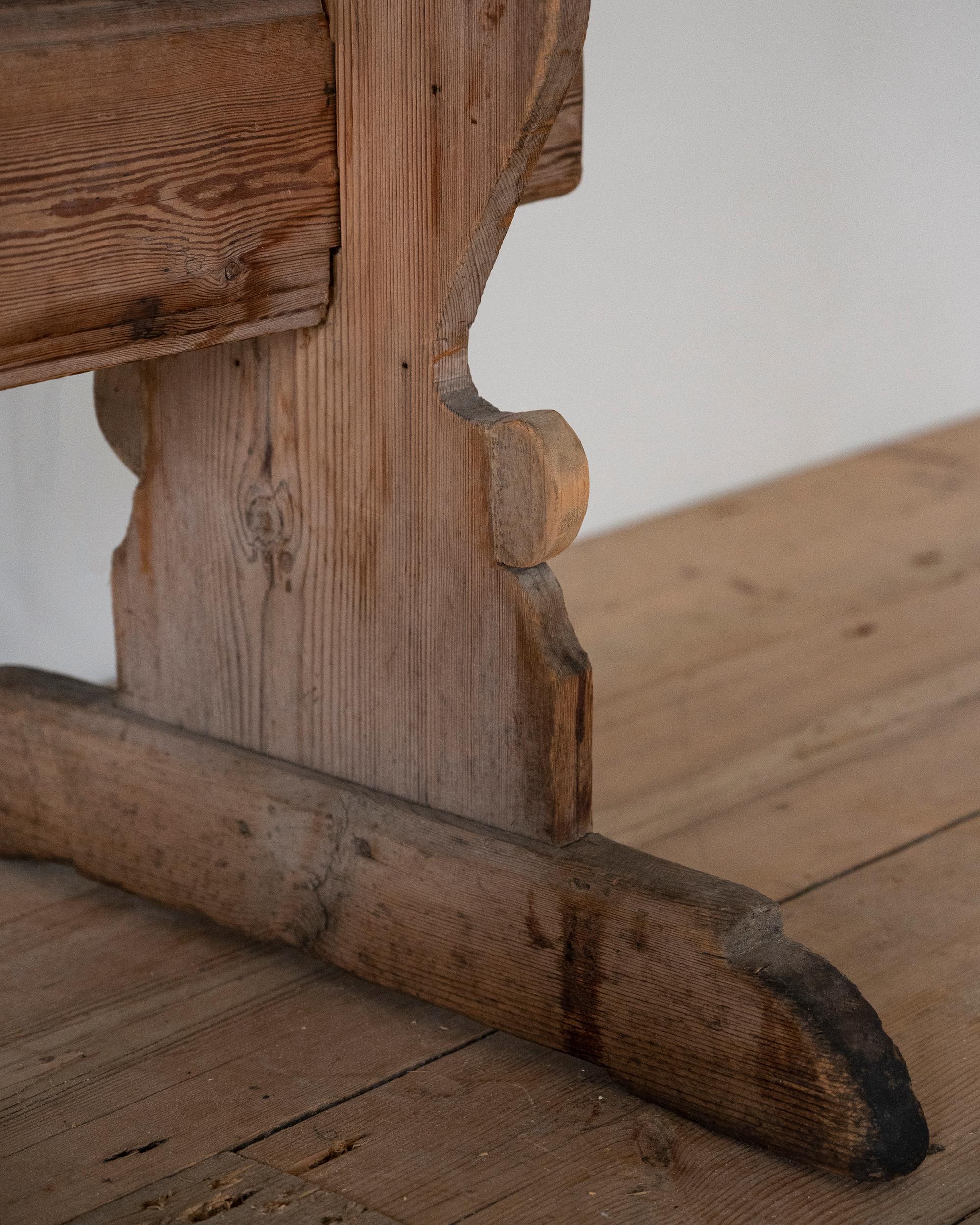 18th Century and Earlier 18th Century Swedish Trestle Table For Sale