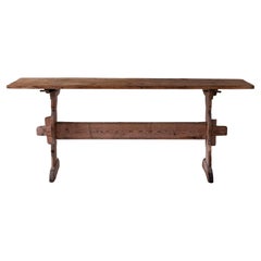 Antique 18th Century Swedish Trestle Table