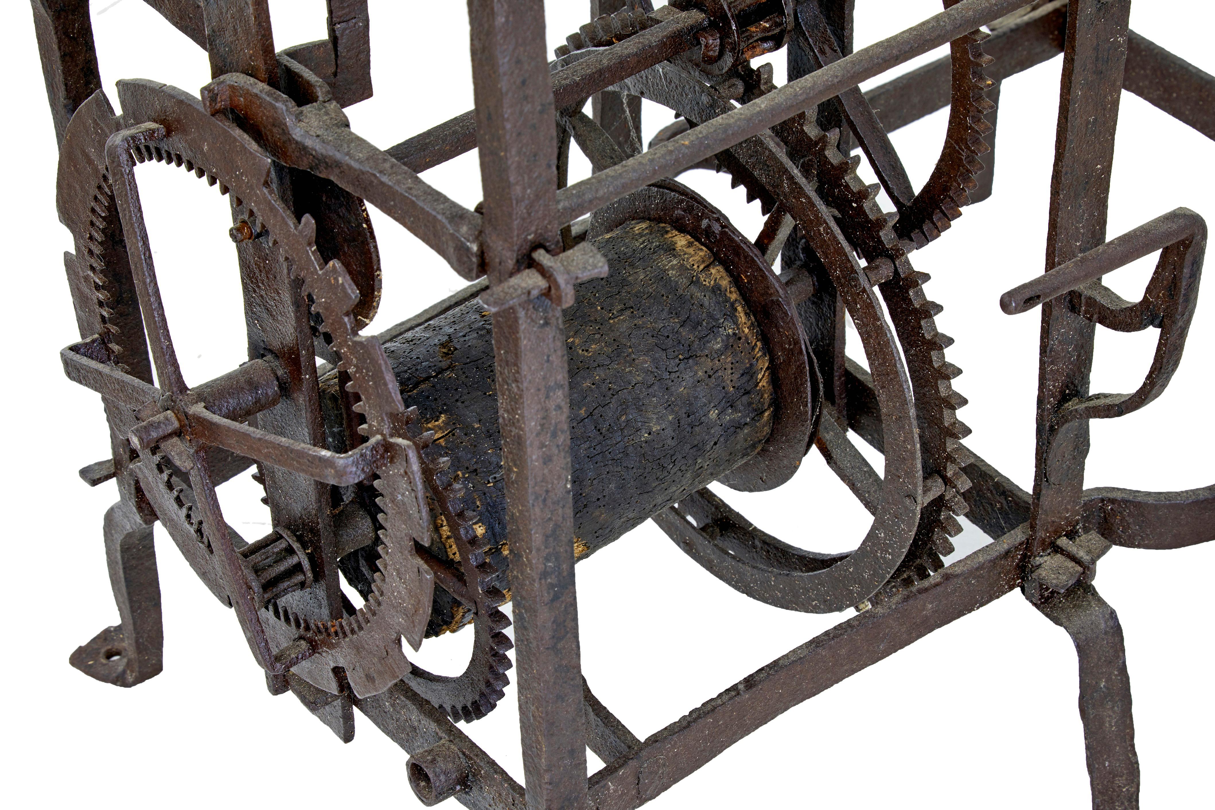 18th Century 18th century Swedish turret clock face and movement Rosendal palace For Sale