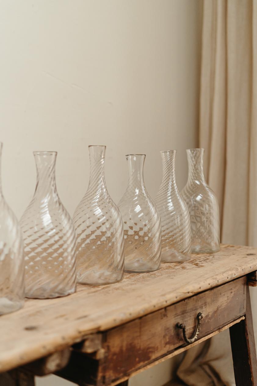 18th Century Swedish Twised Carafes 4