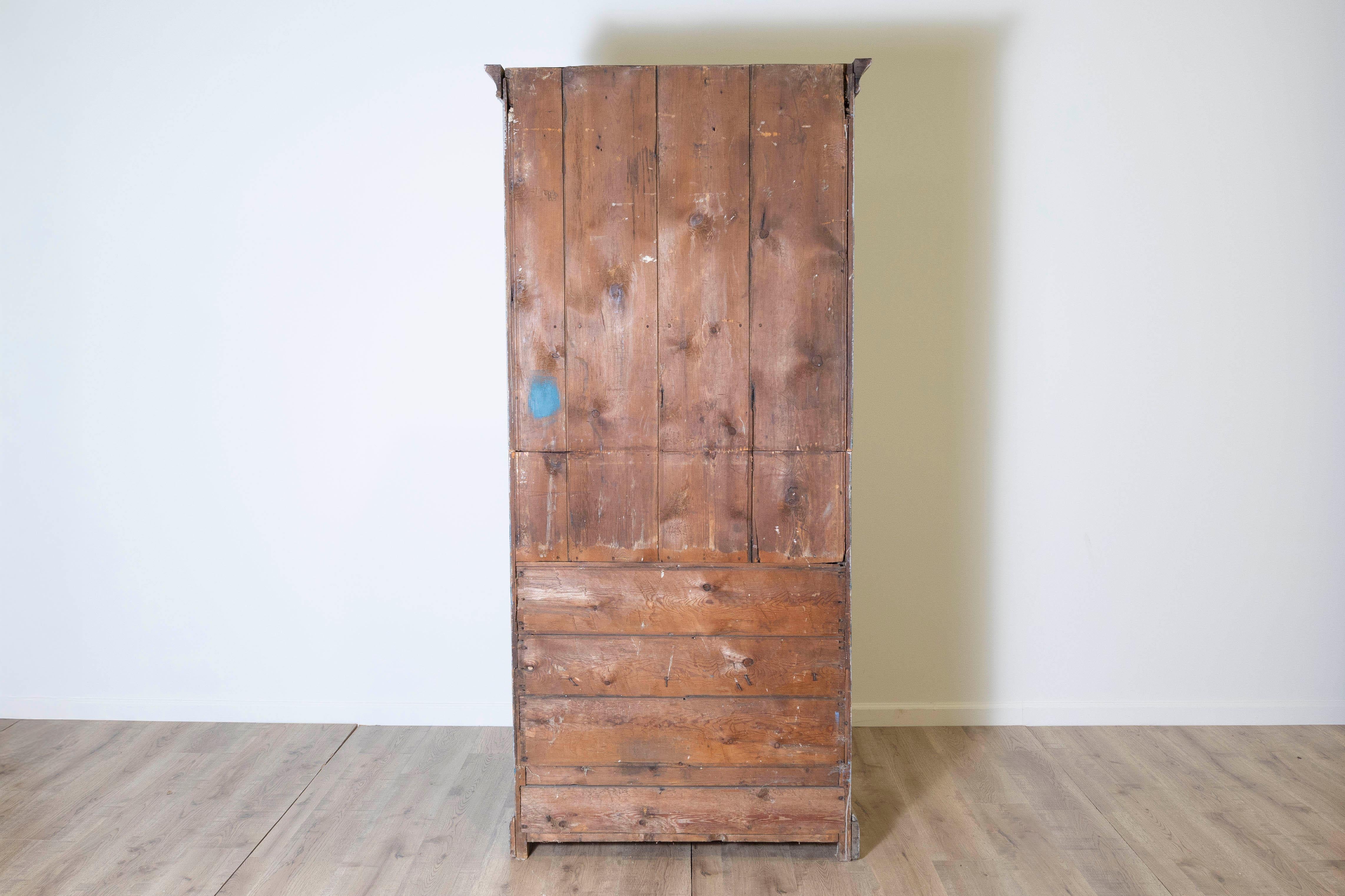 18th Century Swedish Two-part Secretary Circa 1790 1