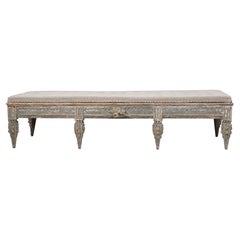 18th Century Swedish Unusual Gustavian Bench