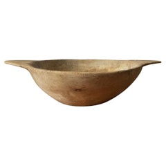 Cuenco de madera Wabi-Sabi sueco del siglo XVIII