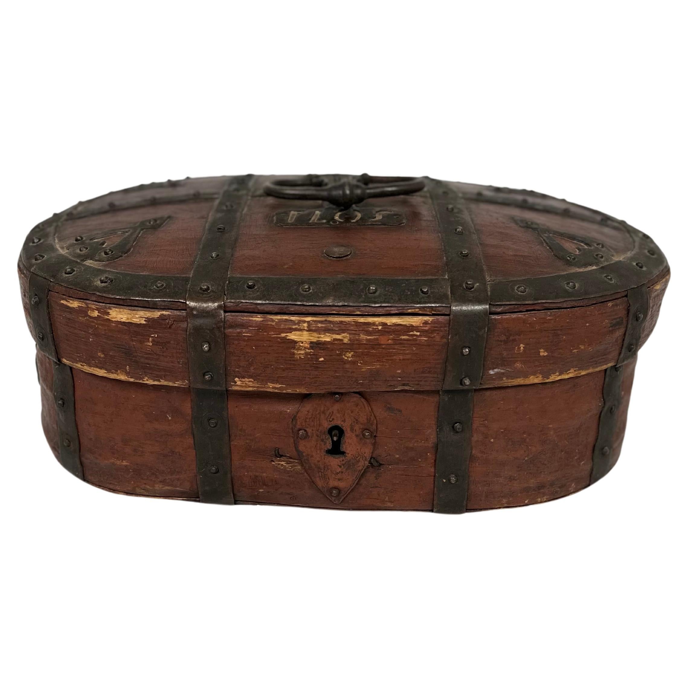 Caja de boda sueca del siglo XVIII