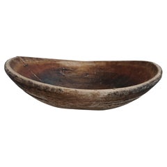 Antique 18th Century Swedish Wooden Bowl