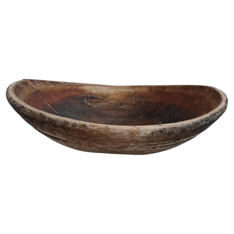 18th Century Swedish Wooden Bowl For Sale