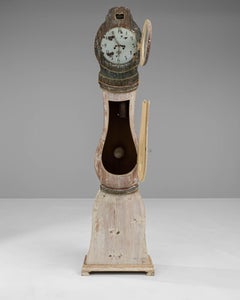 18th Century Swedish Wooden Floor Clock
