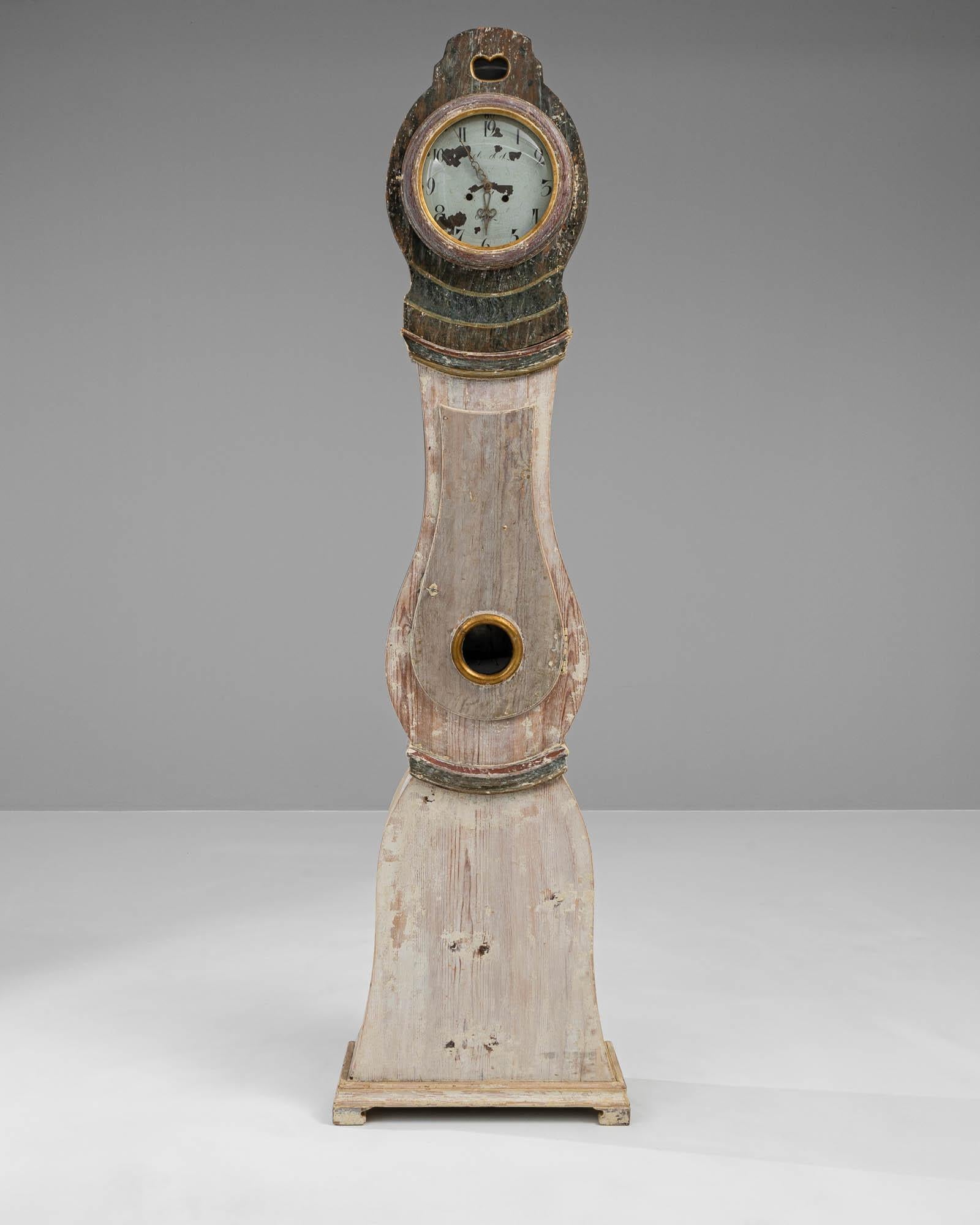 Suédois Horloge en bois suédoise du XVIIIe siècle en vente