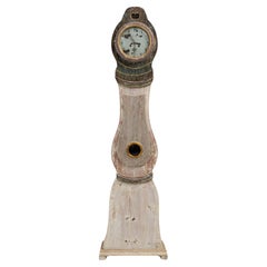 Horloge en bois suédoise du XVIIIe siècle