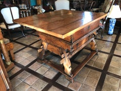 18th Century Swiss Banker Table "Swiss Exchange" Center Table