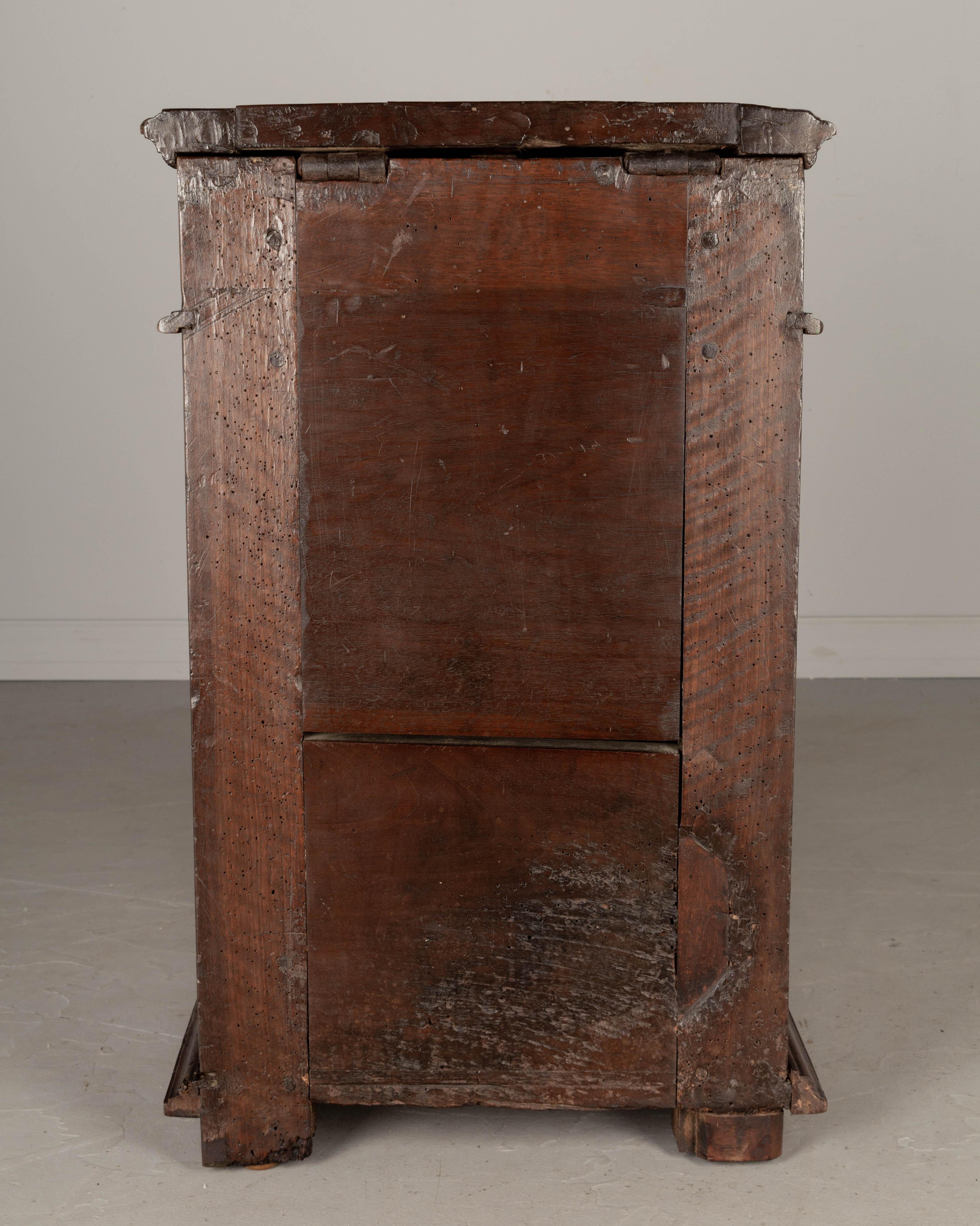 Iron 18th Century Swiss Coffer Side Table For Sale