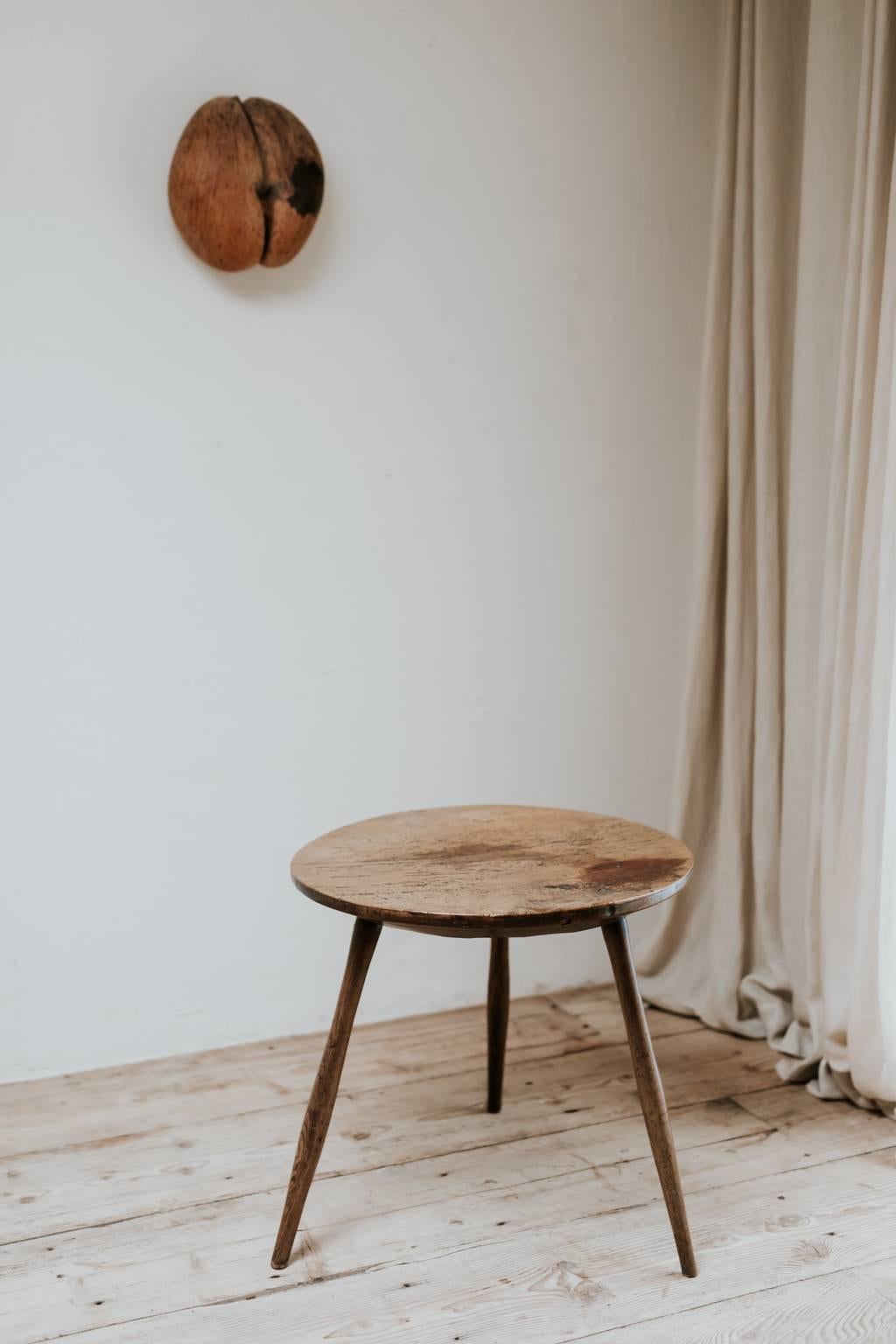 British 18th Century Sycamore Cricket Table