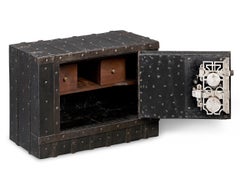 18th-Century Tabletop Italian Diamond Front Iron Safe
