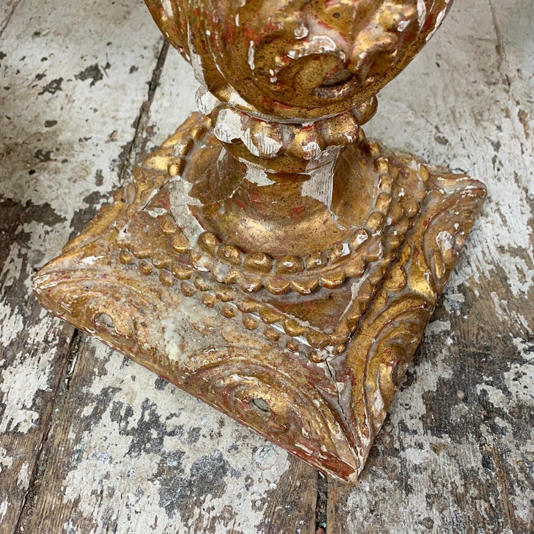 18th Century Tall Baroque Altar Pricket Candlestick For Sale 3