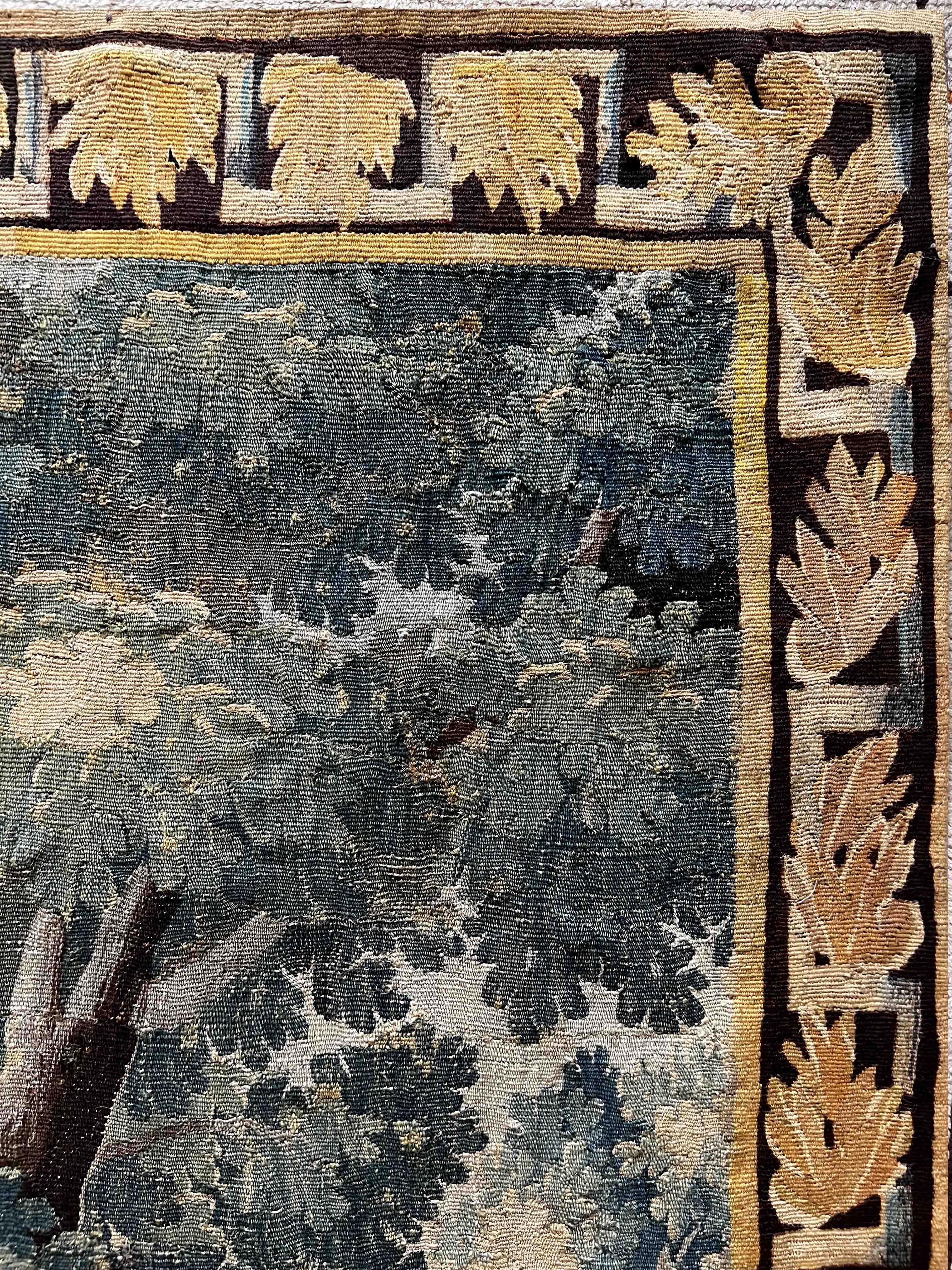 Hand-Woven 18th century tapestry Aubusson France - n° 1178