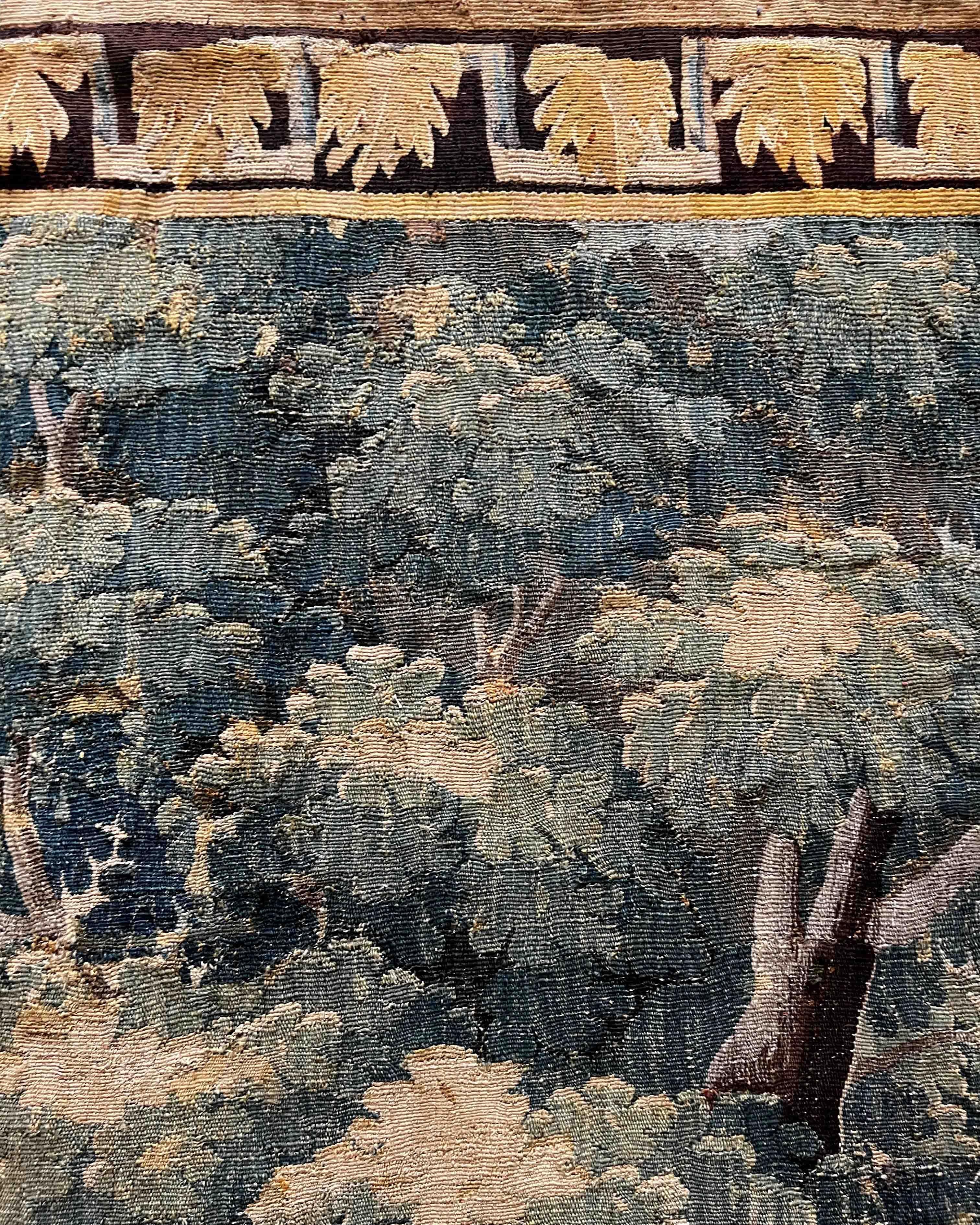Wool 18th century tapestry Aubusson France - n° 1178