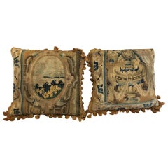 18th Century Tapestry Covered Cushions