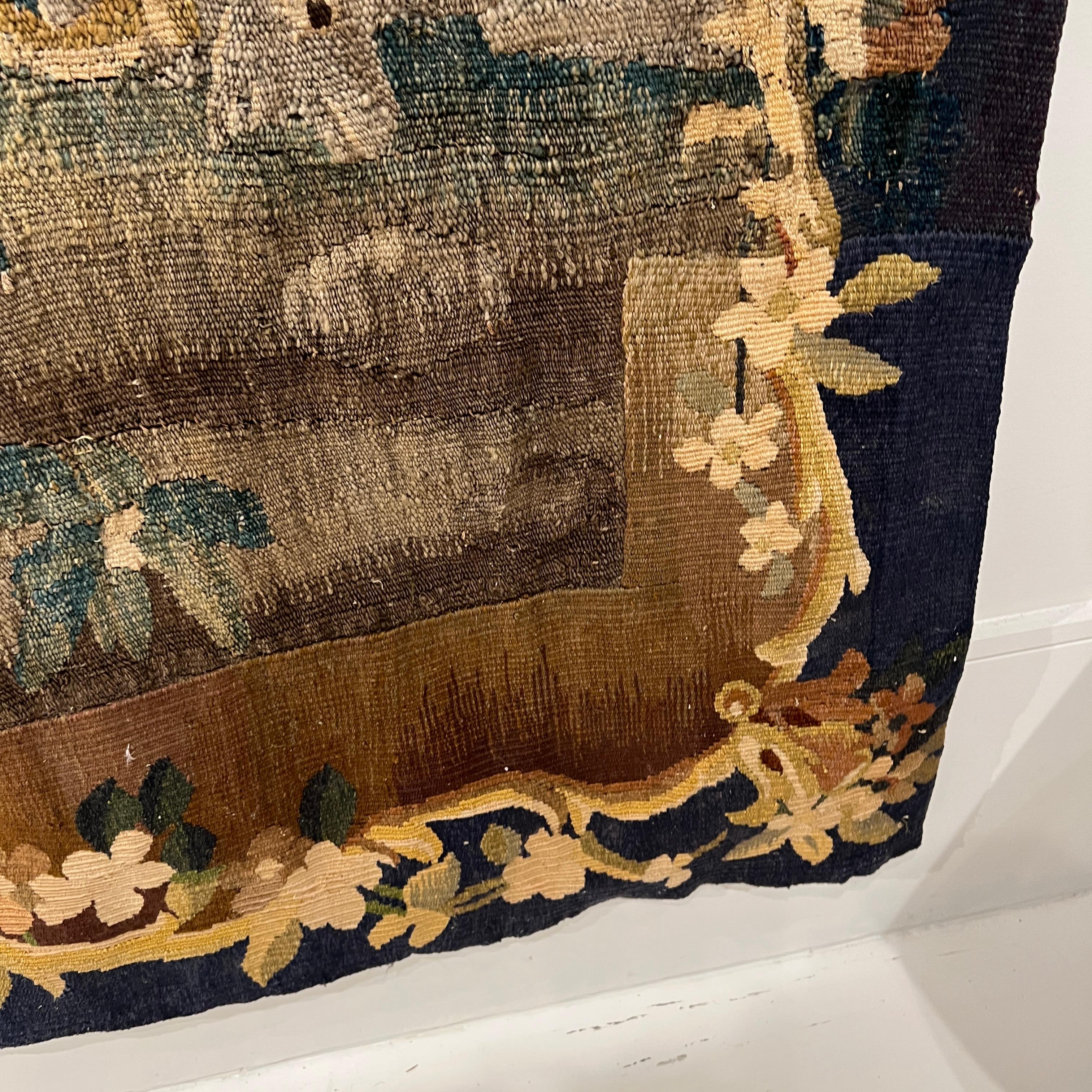18th Century Tapestry In Fair Condition For Sale In New Orleans, LA