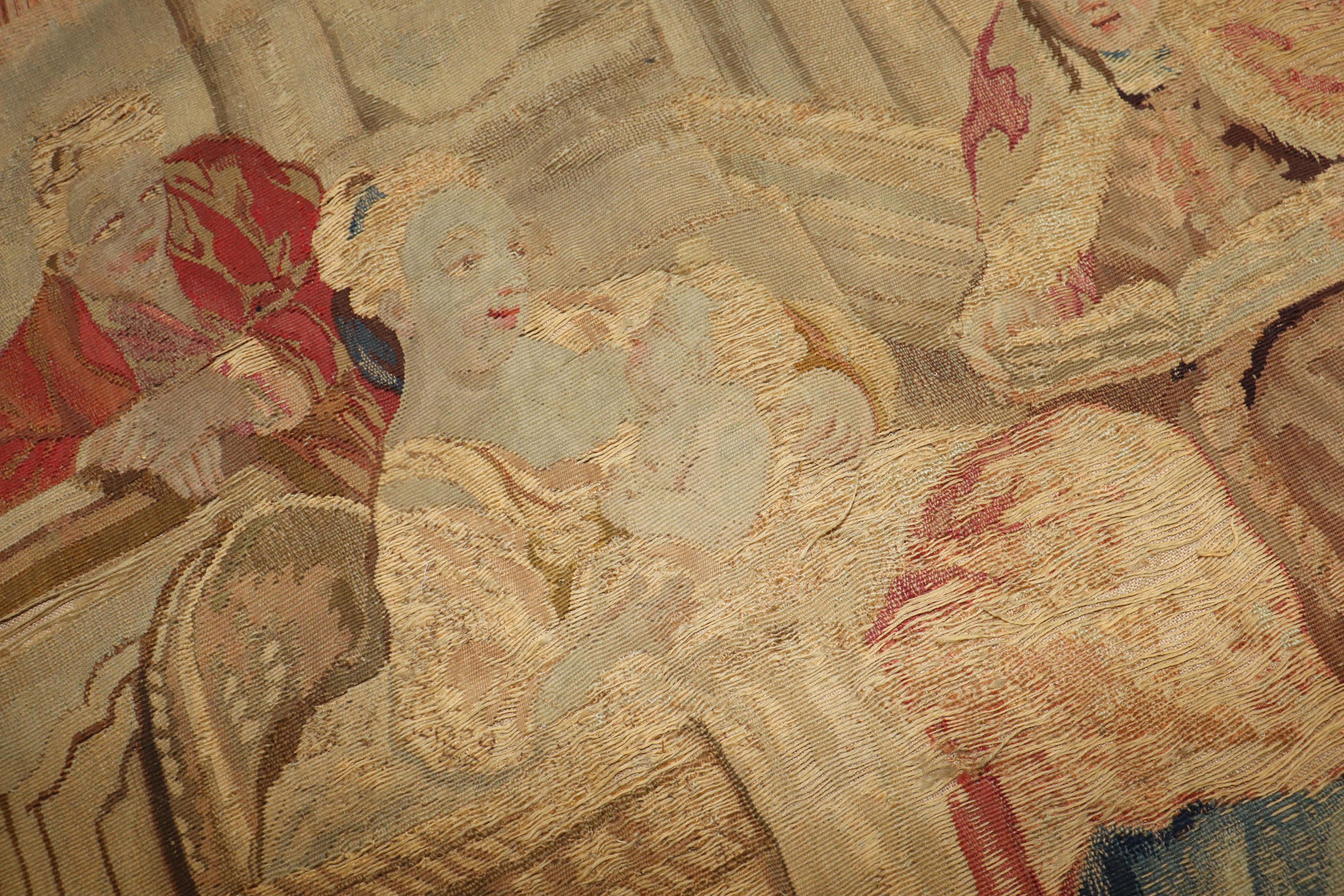 Français Fragment de tapisserie du XVIIIe siècle en vente