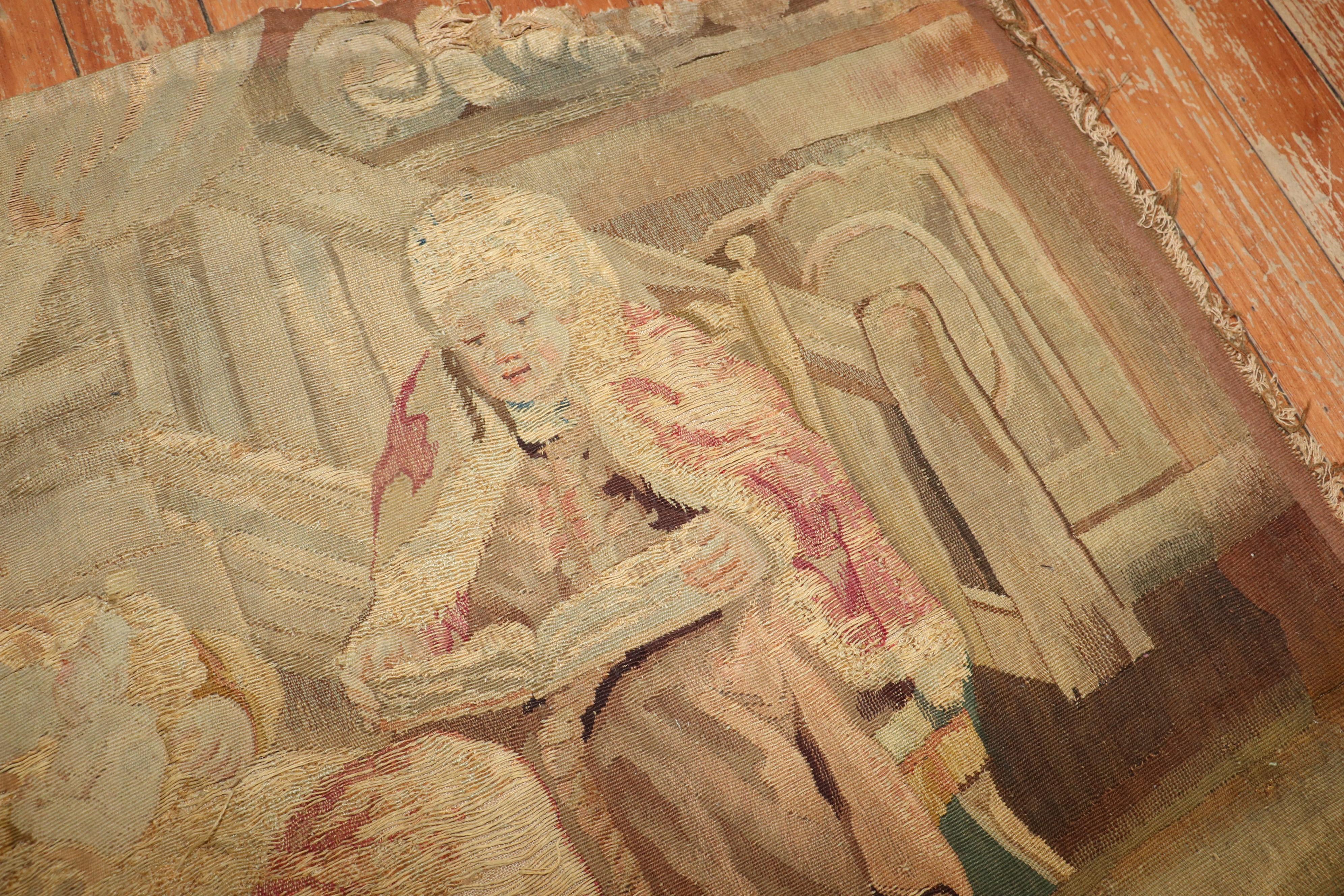 XVIIIe siècle et antérieur Fragment de tapisserie du XVIIIe siècle en vente