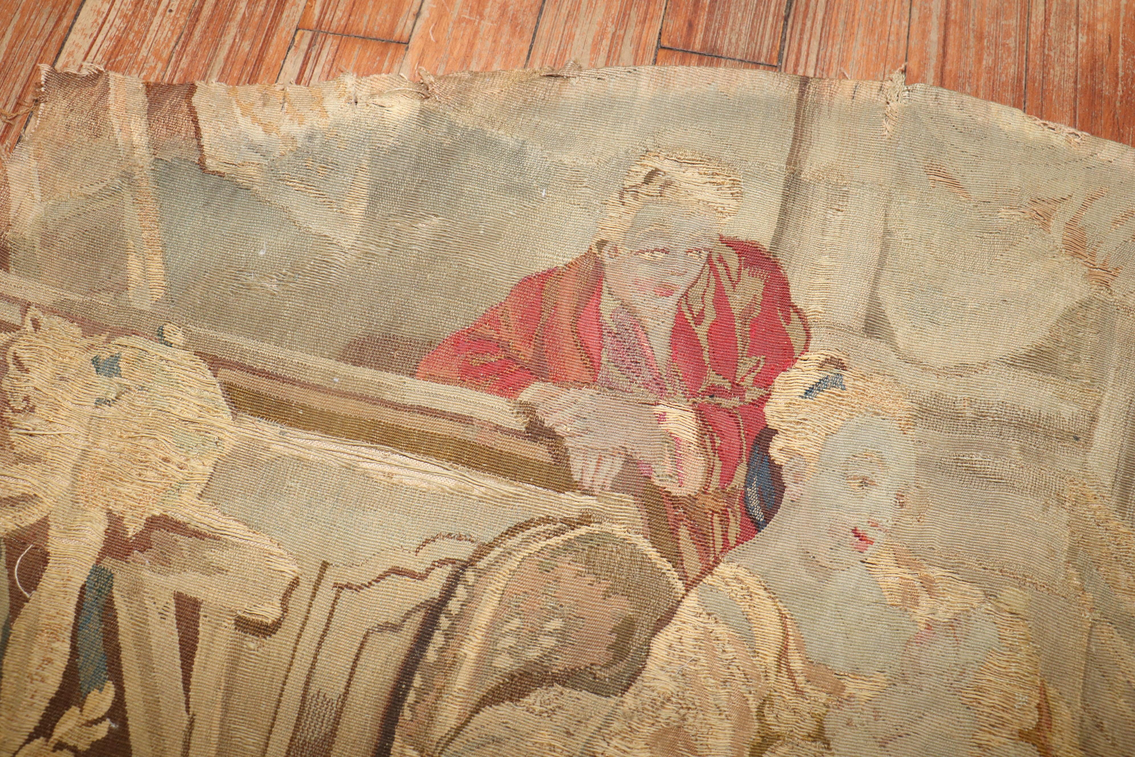 Fragment de tapisserie du XVIIIe siècle en vente 1