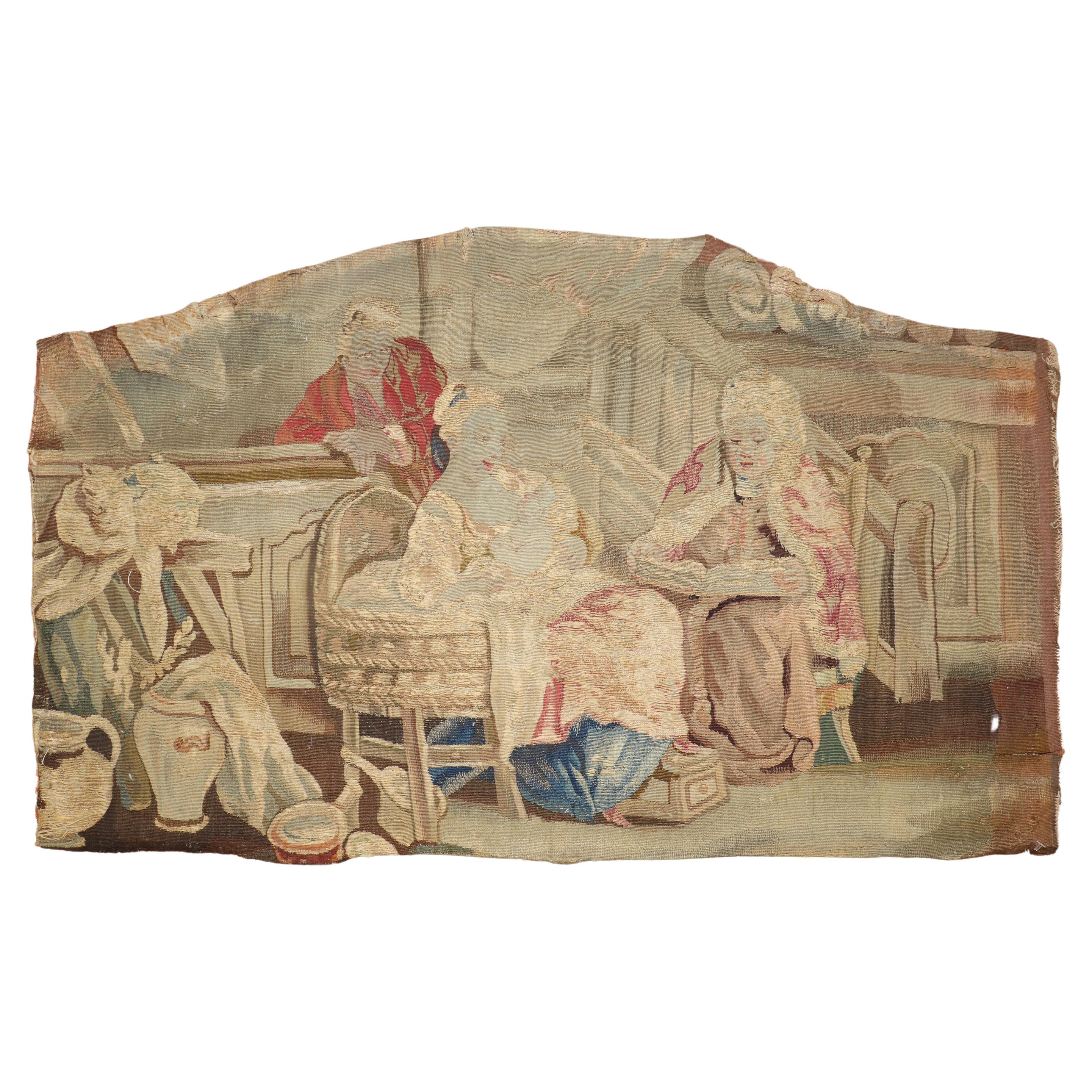Fragment de tapisserie du XVIIIe siècle en vente