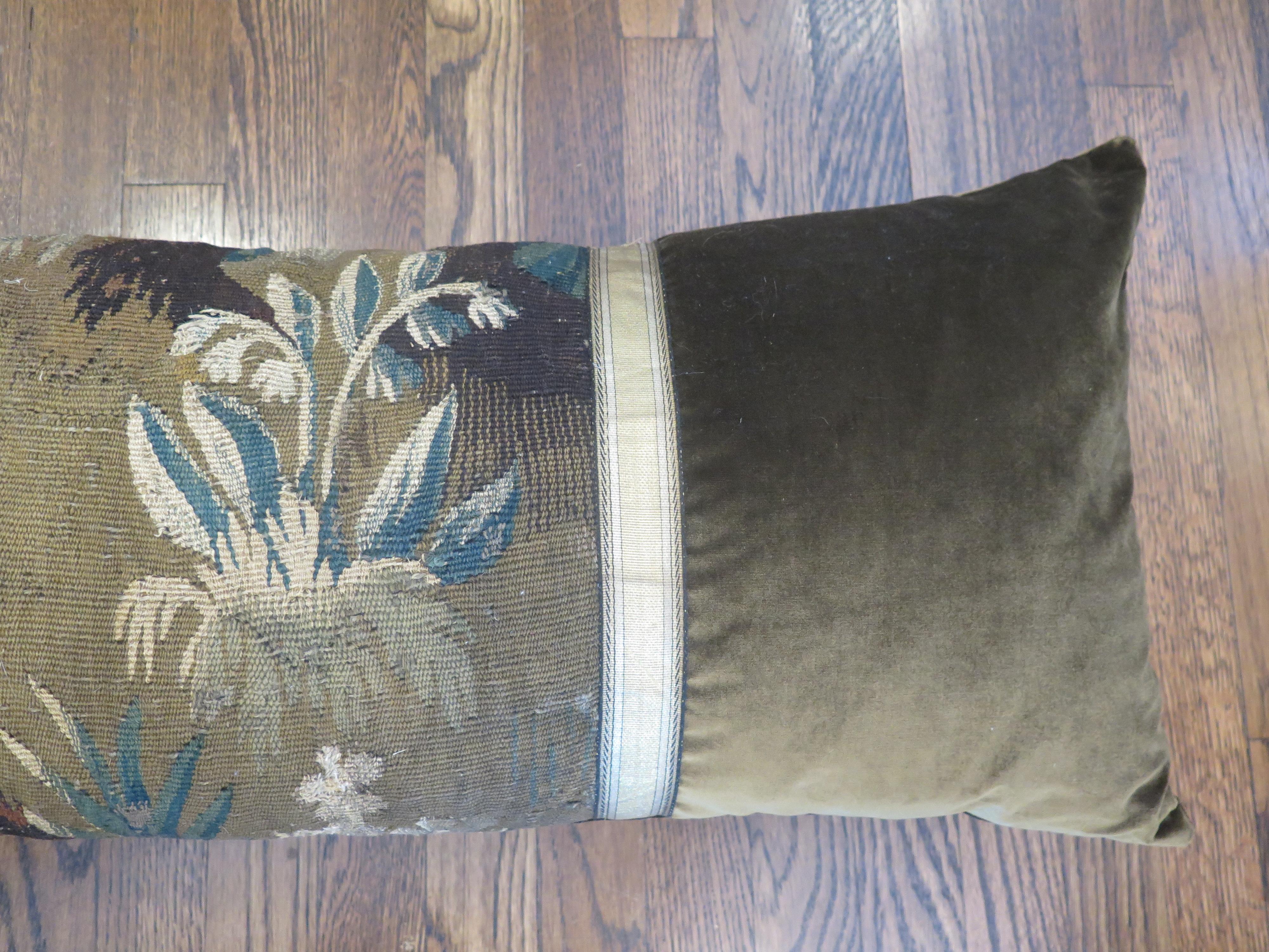 Maison Maison 18th Century Tapestry Lumbar Pillow In Excellent Condition In Houston, TX